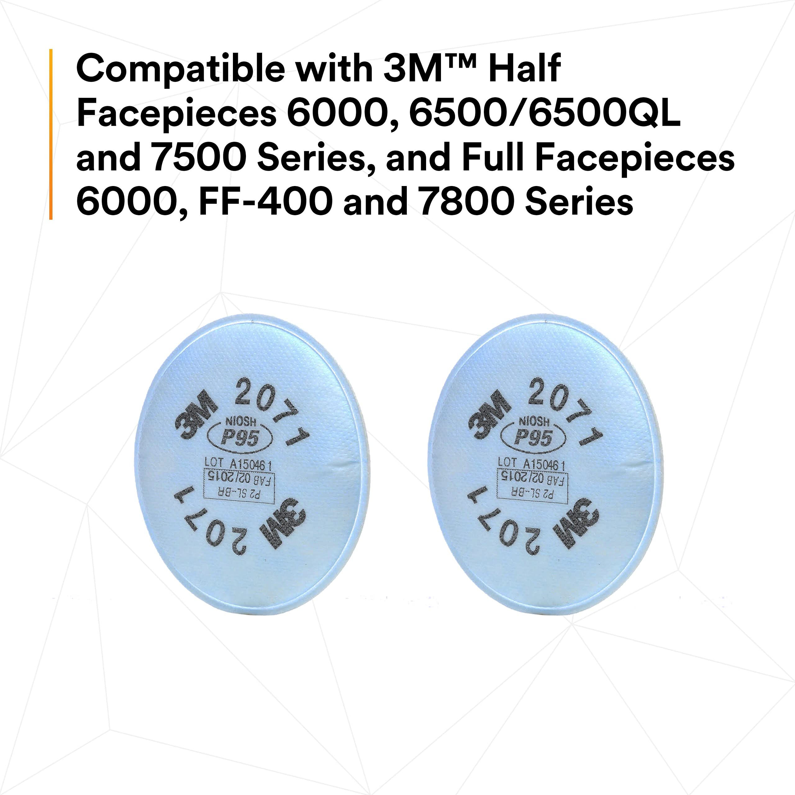 3M P95 Respirator Filters - 50 Pairs -9