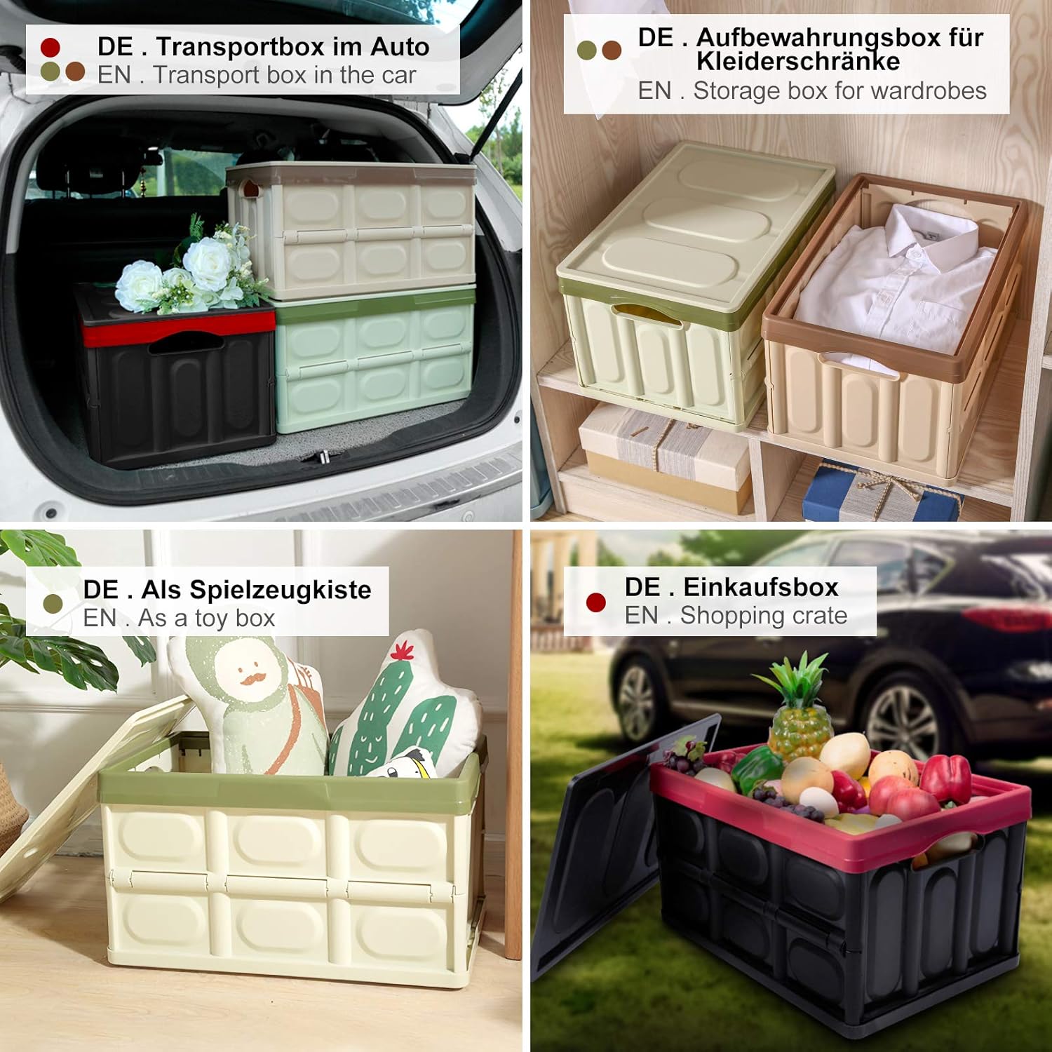 Klappkiste mit Deckel