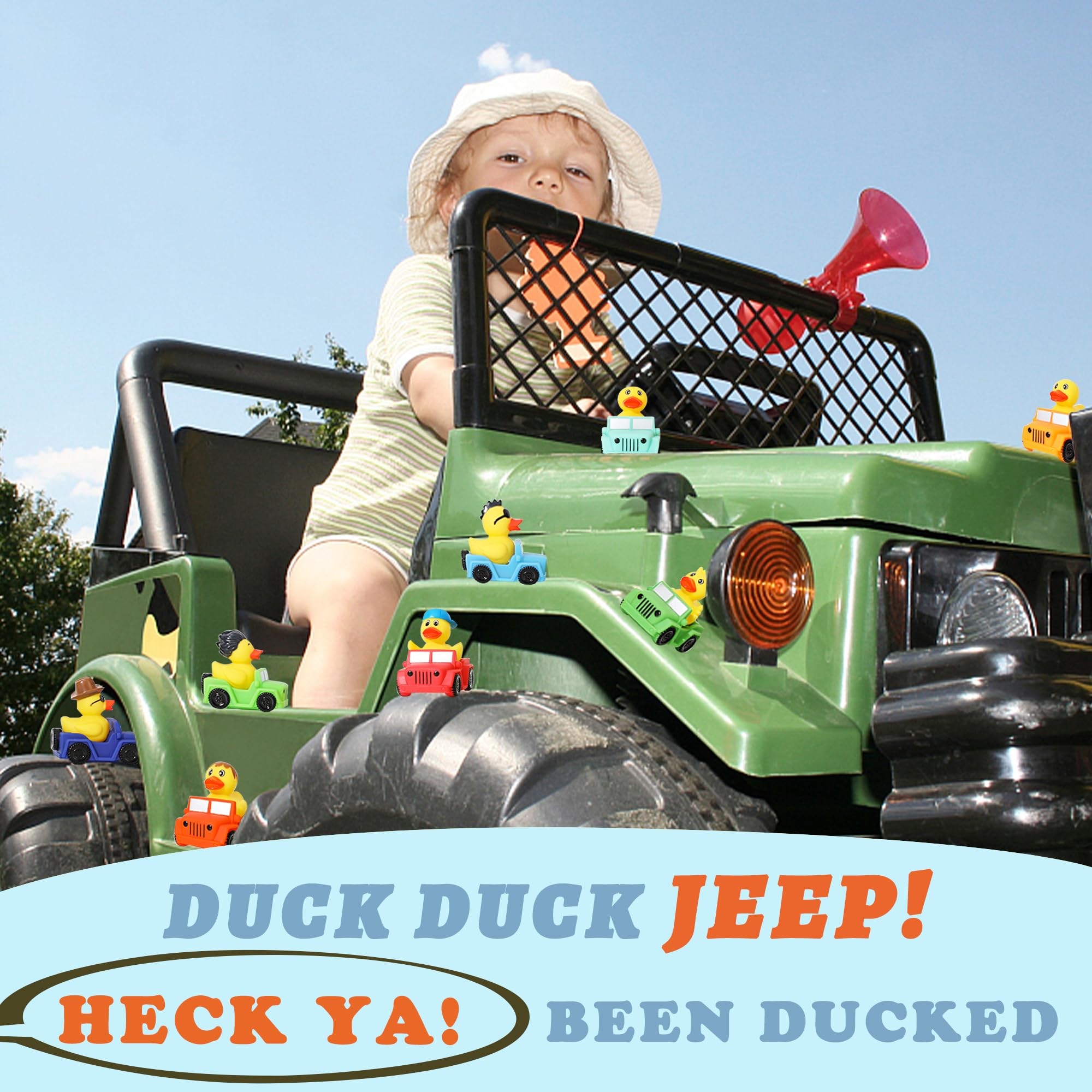 XY-WQ 16 Pack Rubber Duck for Jeeps Ducking - 3