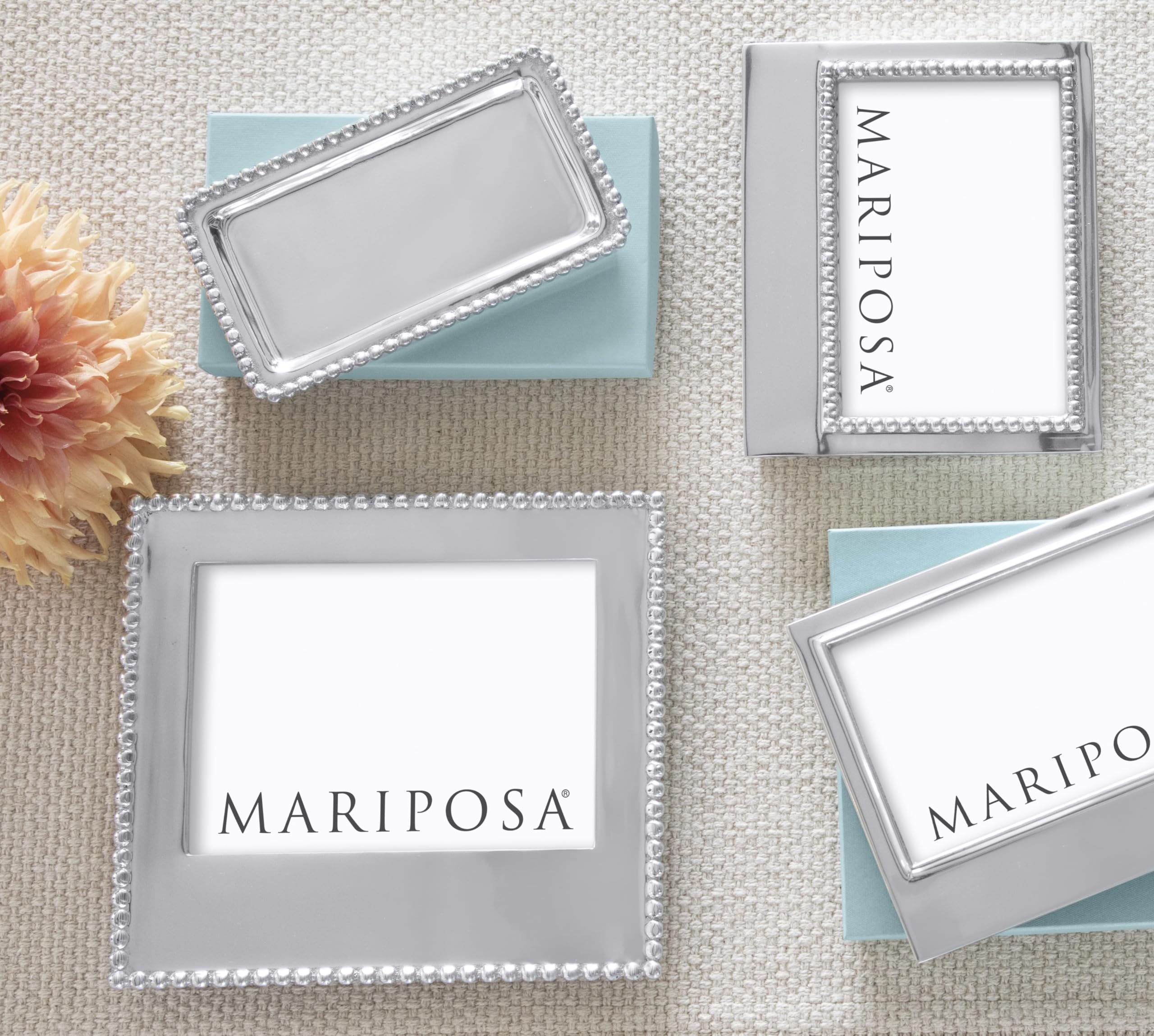 Mariposa Marco con cuentas, 5 x 7 pulgadas