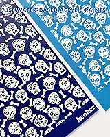 Vista 3 de KEOKER Pantalla de seda de Halloween para arcilla polimérica, 3 plantillas de pantalla de seda reutilizables para arcilla polimérica en arcilla