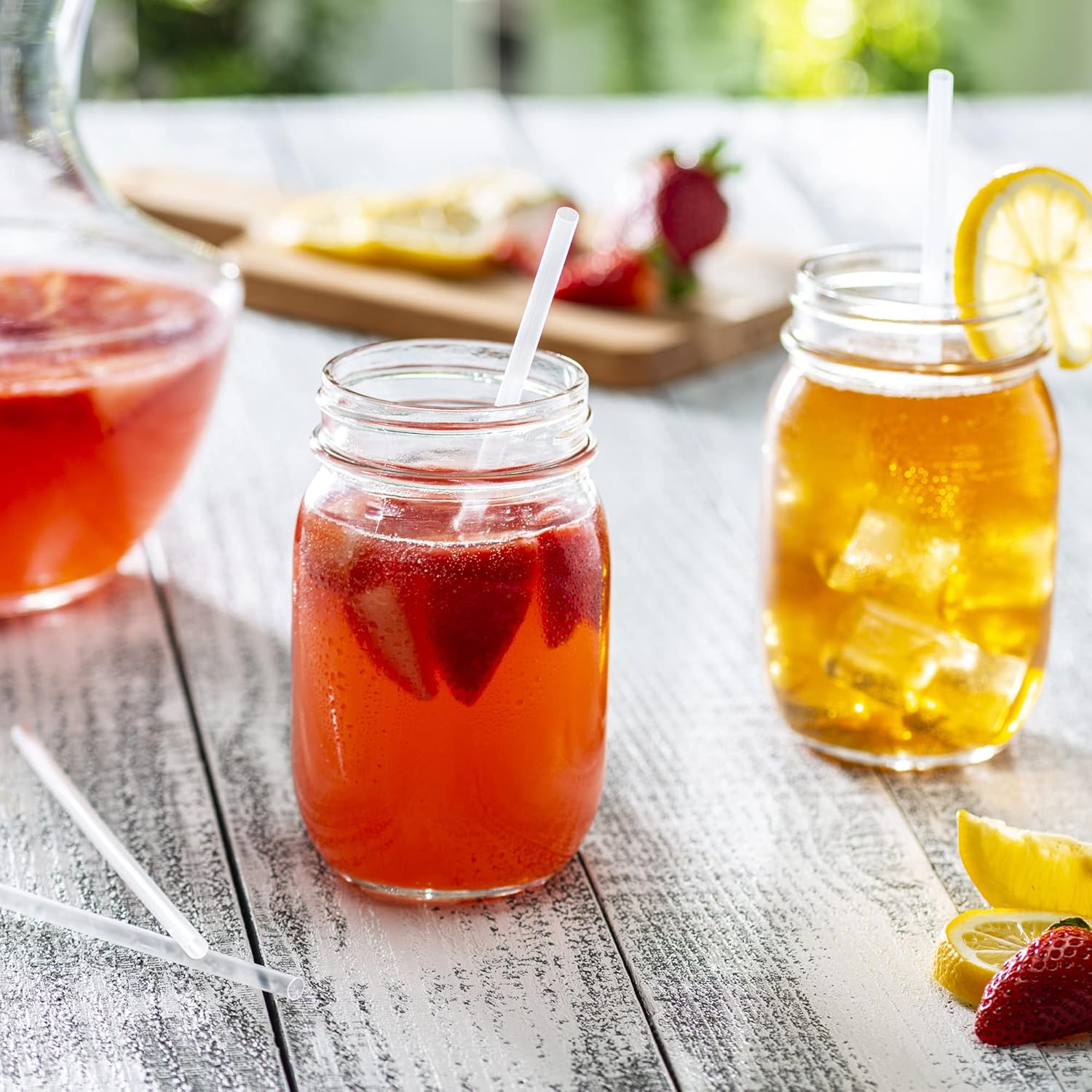 [250 Pack] Disposable Plastic Drinking Straws - 7.75" High - Clear : Health & Household