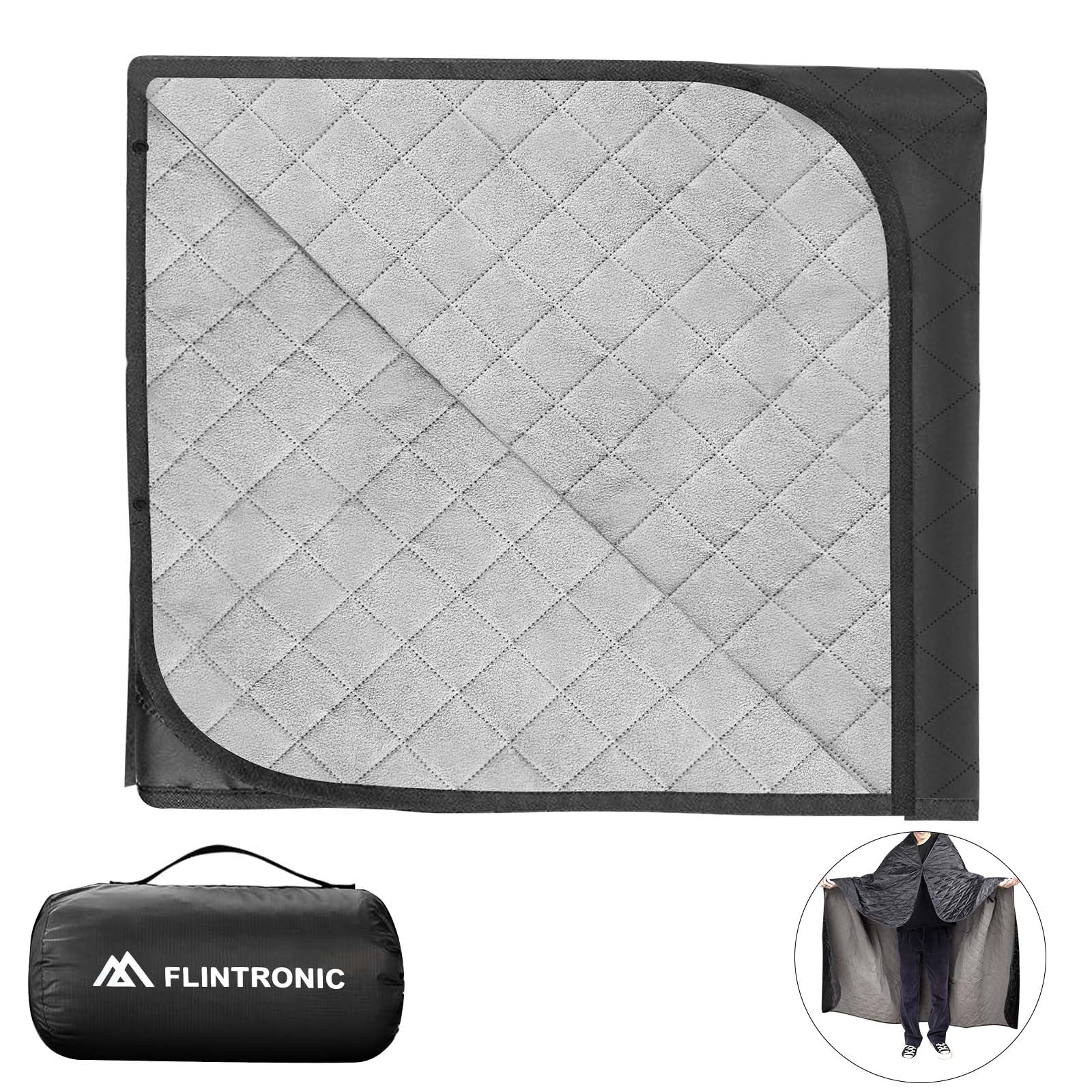 flintronic Coperta da Picnic, 145 x 200 cm Coperta Impermeabile per Esterni, Antivento, Caldo, Pieghevole Portable Picnic Stuoie per Spiaggia Campeggio Giardino, Avventura all'Aria Aperta