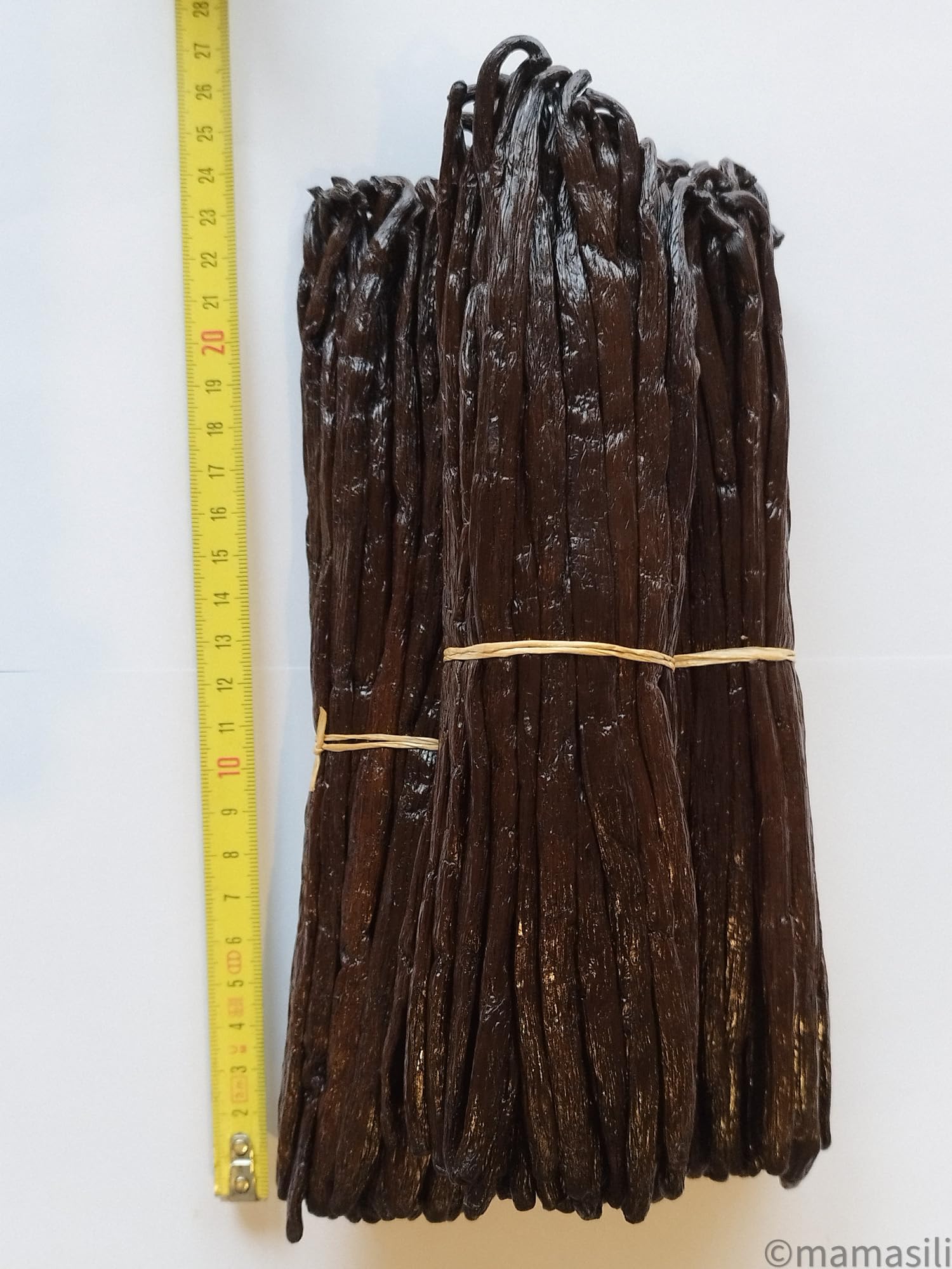 Baccelli di Vaniglia Gourmet extra da 20 cm, raccolti in Madagascar 100grammi (22 baccelli)