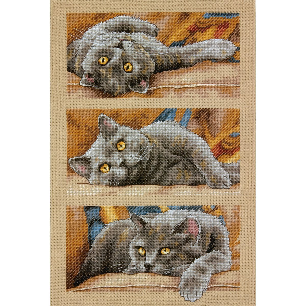 Amazon | ディメンジョンズ クロスステッチ 刺繍キット“猫” Dimensions 