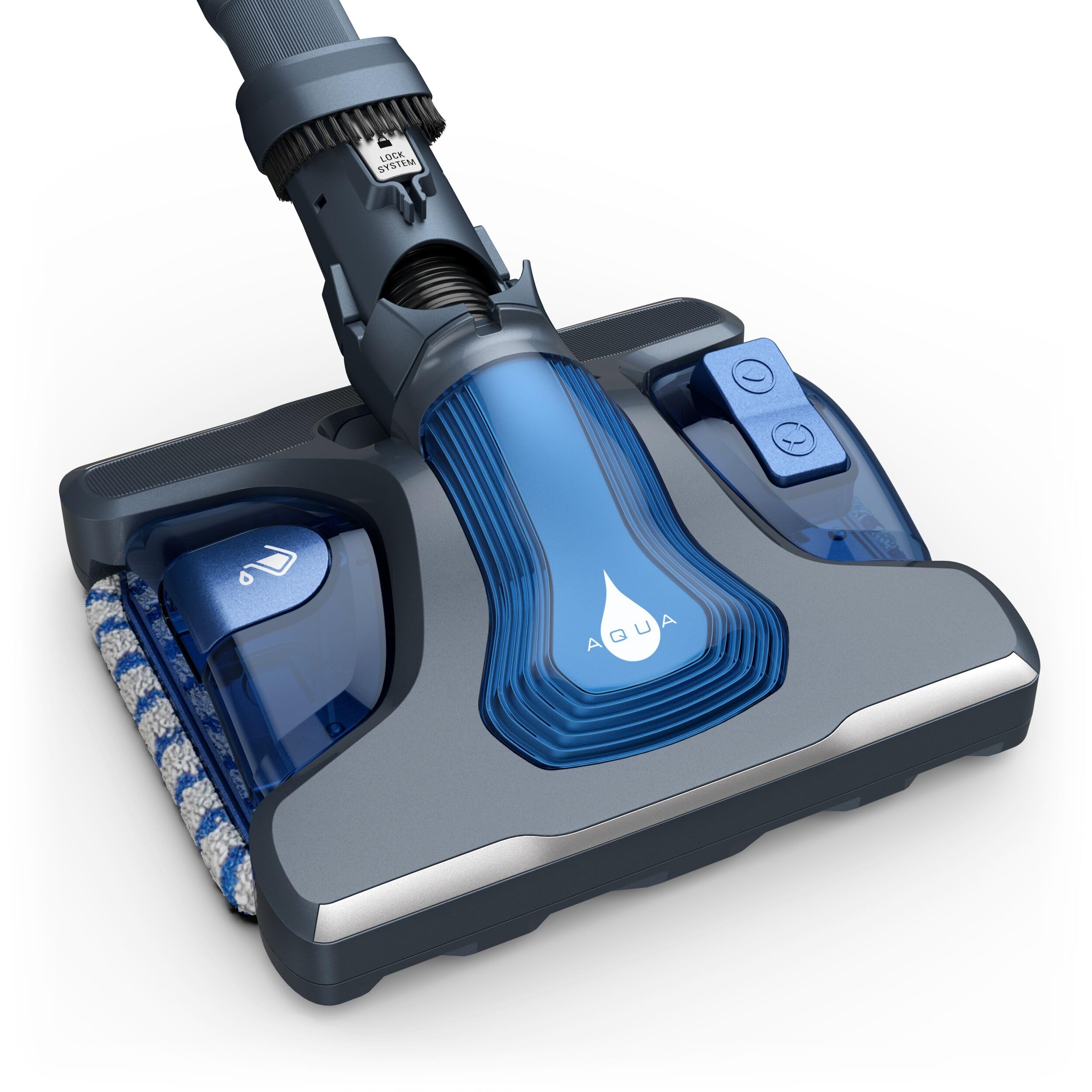 Rowenta Cabezal Aqua ZR0096 - Acccesorio cabezal Aqua, aspira y friega, dos toallitas microfibras, dos veces más rápido compatible con la gama X-Force