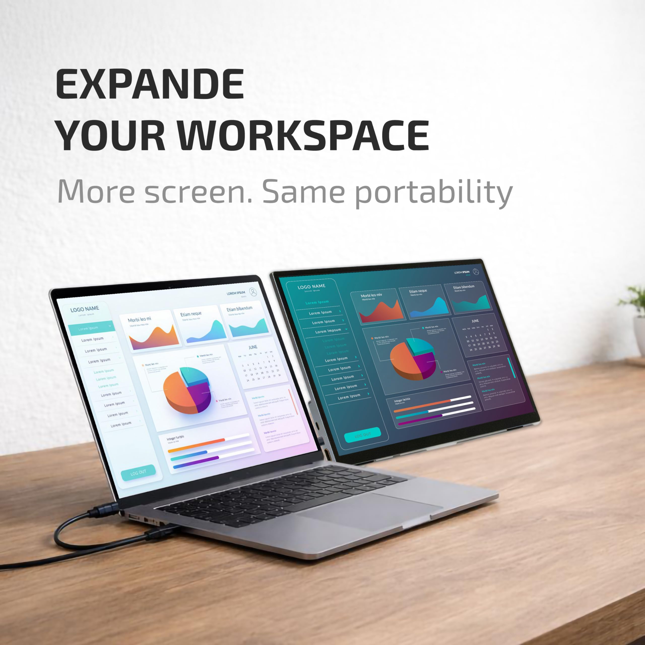 Monitor Portatile, Monitor touchscreen, Schermo portatile, 140AT – 14" Alluminio, Touchscreen,Full HD 1920x1200, IPS, USB-C e HDMI, Ultra Sottile, Leggero, Altoparlanti, Azienda Italiana