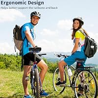 Șa de bicicletă Wareet, extra lată, confortabilă, unisex, universală, pentru biciclete de fitness, de oraș, electrice și mountain bike 7
