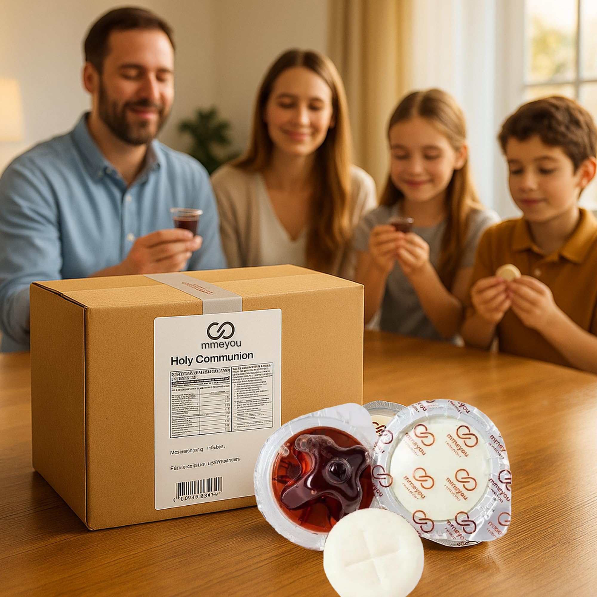 Mmeyou - Bicchieri per comunione con succo d'uva rosso, confezione da 250 pezzi, tutto in un unico set di comunione.