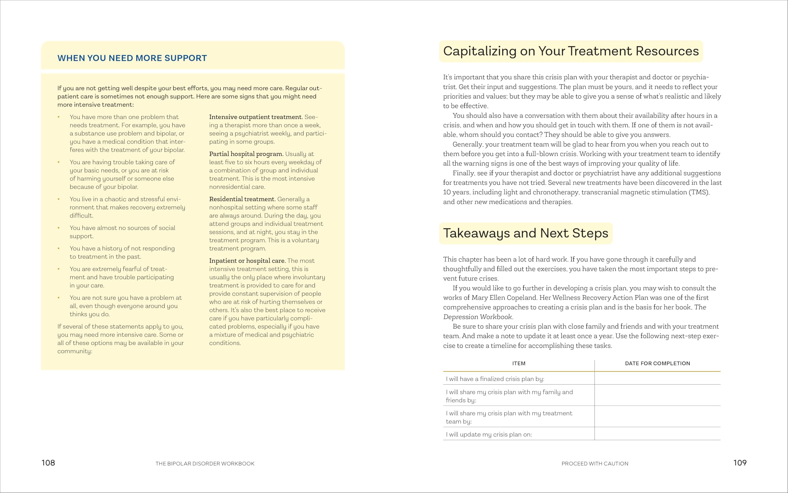 The Bipolar Disorder Workbook: Powerful Tools and Practical Resources for Bipolar II and Cyclothymia