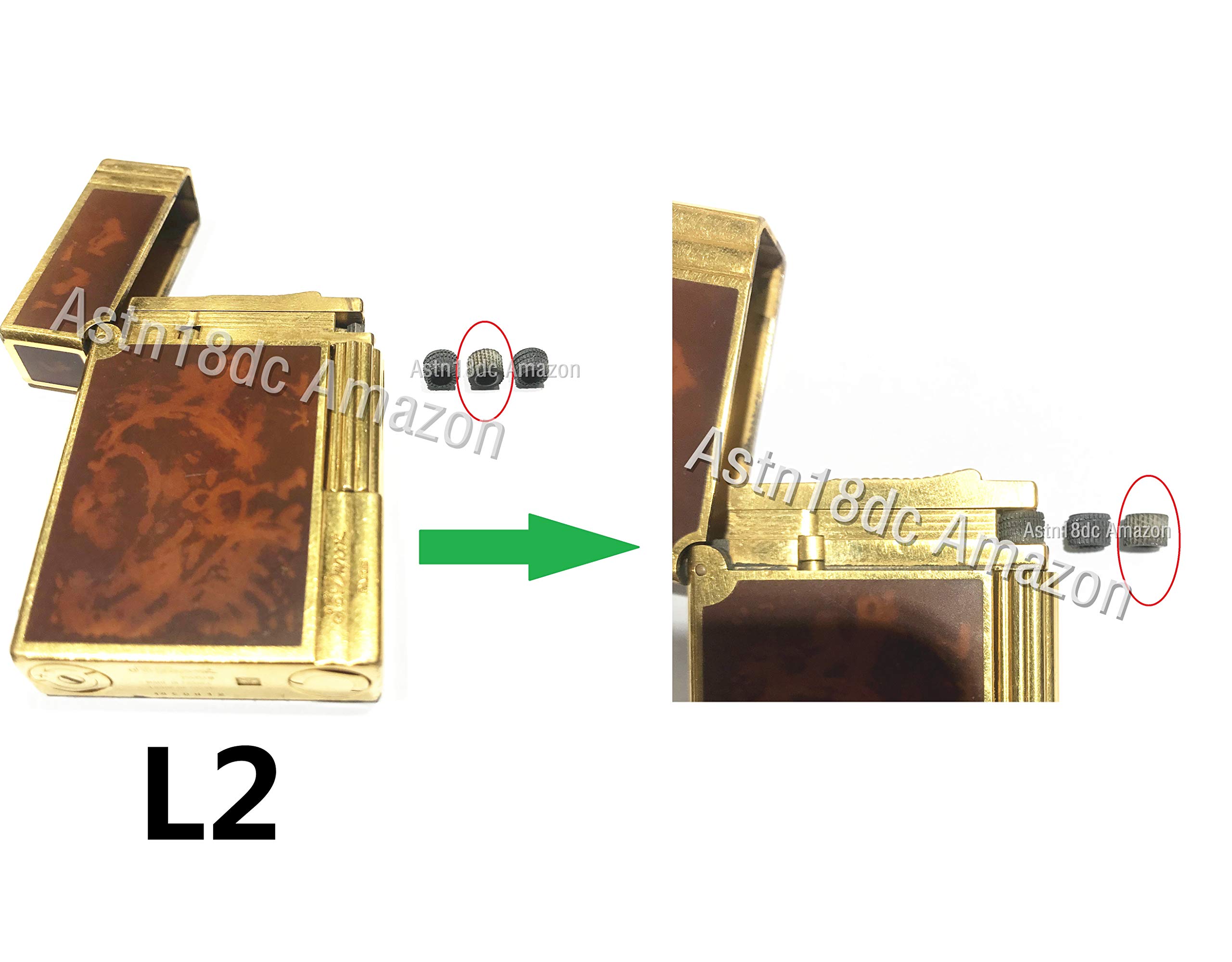 ASW Flint Wheel Friction Wheel Compatible with ST Dupont Lighter Repair