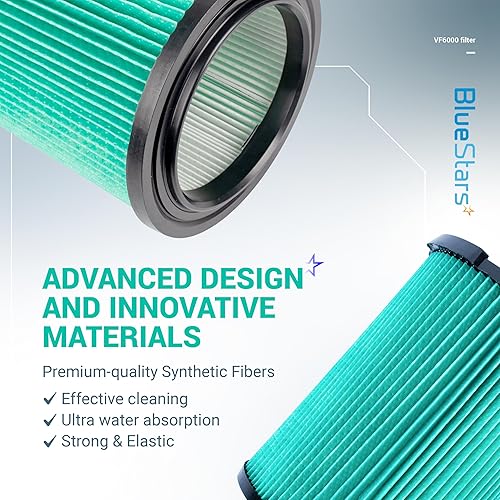 Miniatura 4 de BlueStars Paquete de 2 filtros de repuesto HEPA 97457 VF6000 de 5 capas para aspiradoras Ridgid de 5 a 20 galones WD5500 WD0671 WD6425 WD7000 WD1280