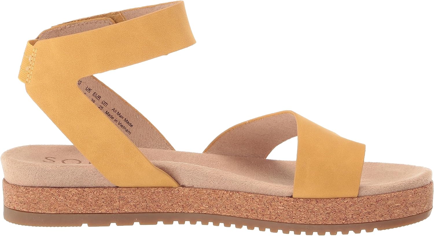 SOUL Naturalizer Women's Divina Sandal, Yellow, 6.5