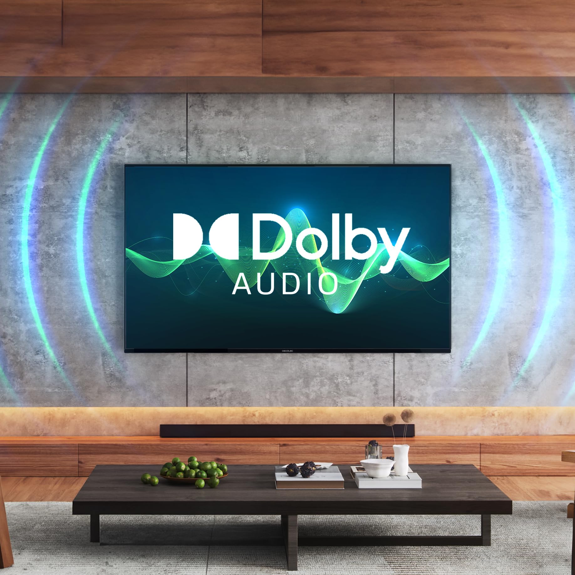 Cecotec Televisore LED 75" Smart TV Serie A3 ALU30075, 4K UHD, Android TV 11, Frameless, Assistente vocale Google e Chromecast, Dolby Vision & Atmos, HDR10, HBBTV, 2023.