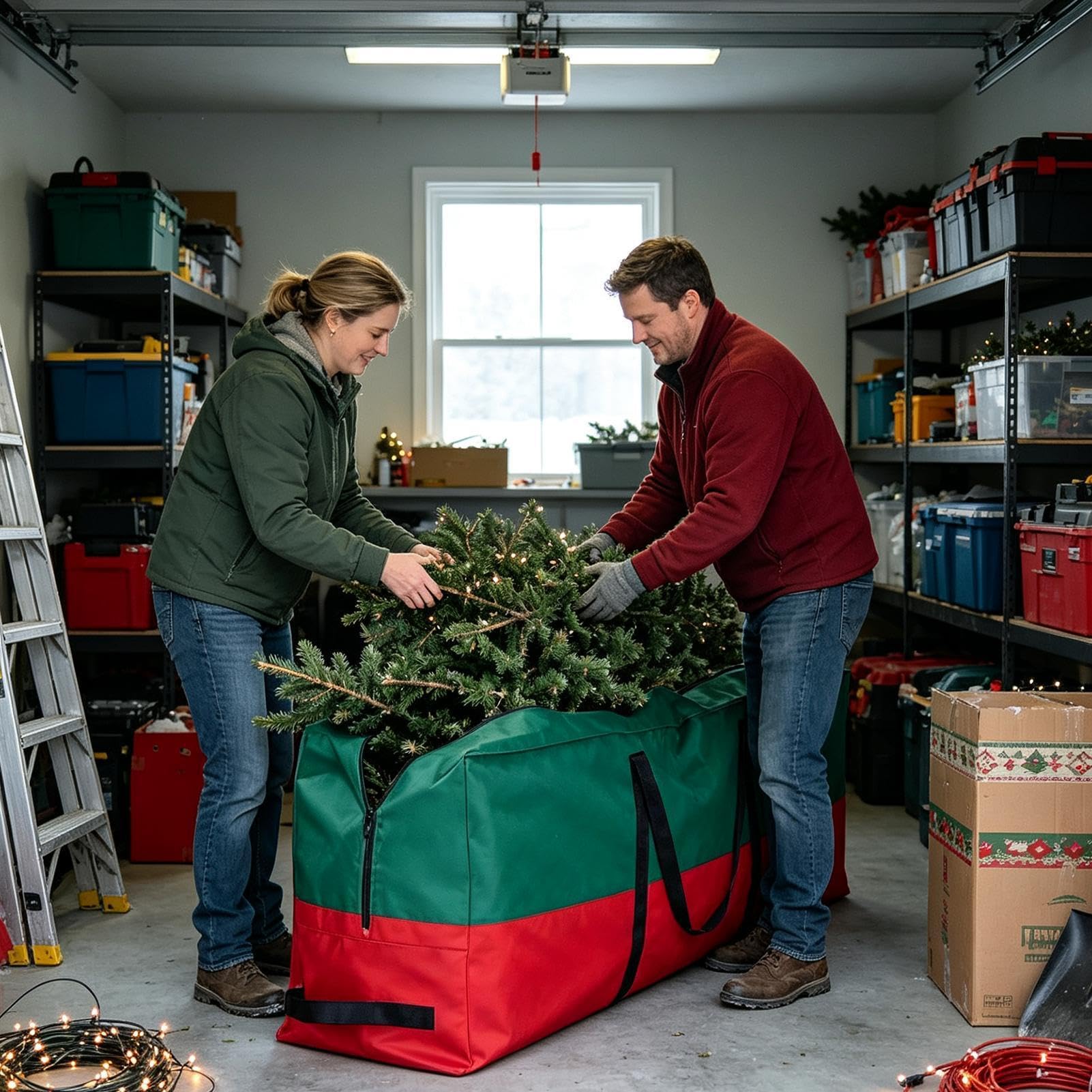 Borsa per albero di Natale Protezione Impermeabile in Tessuto Oxford 600D