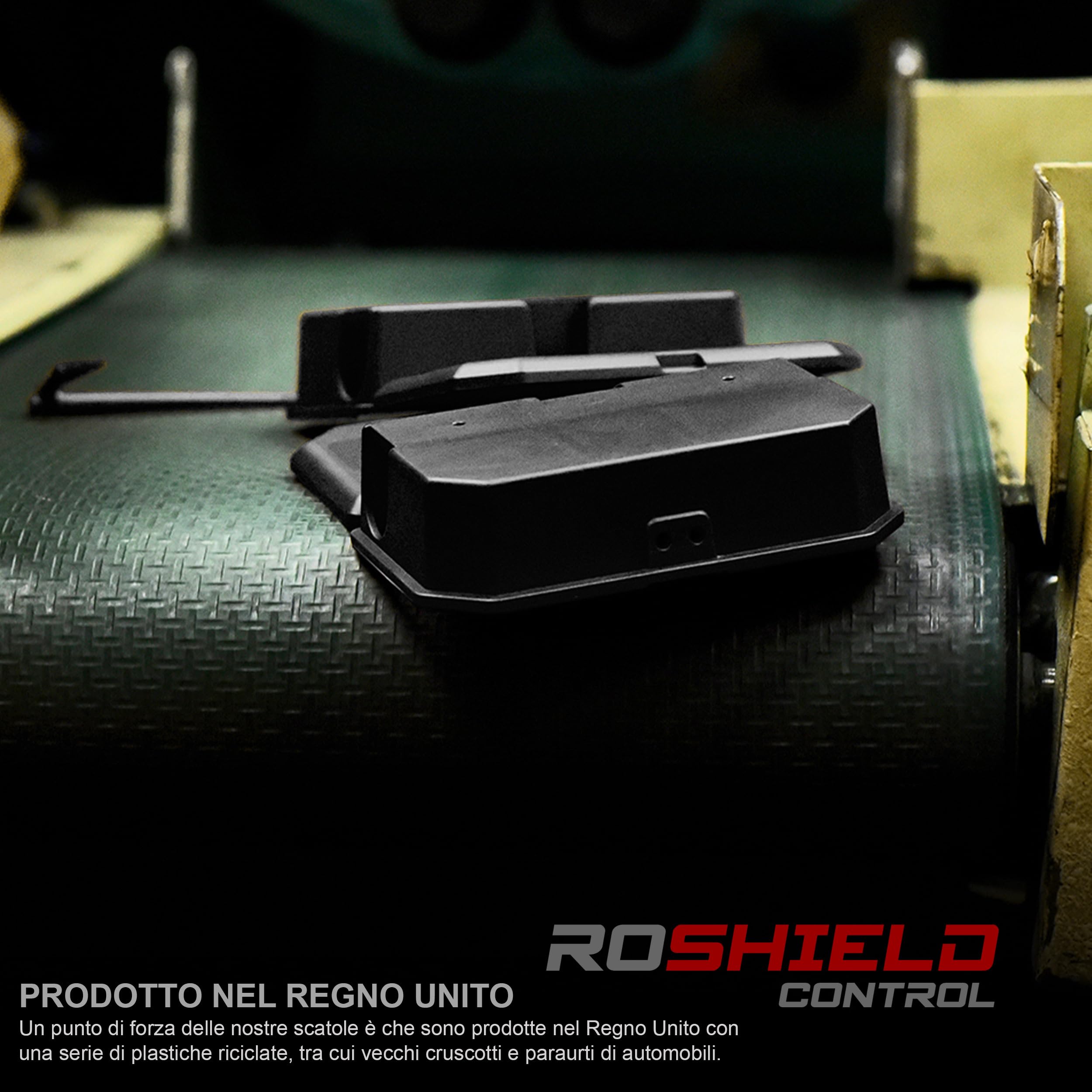 Roshield – Set di 10 scatole nere per esche per topi piccoli, antimanomissione, sicure per bambini e animali domestici (vuote, esche per roditori non incluse, non adatte ai ratti)