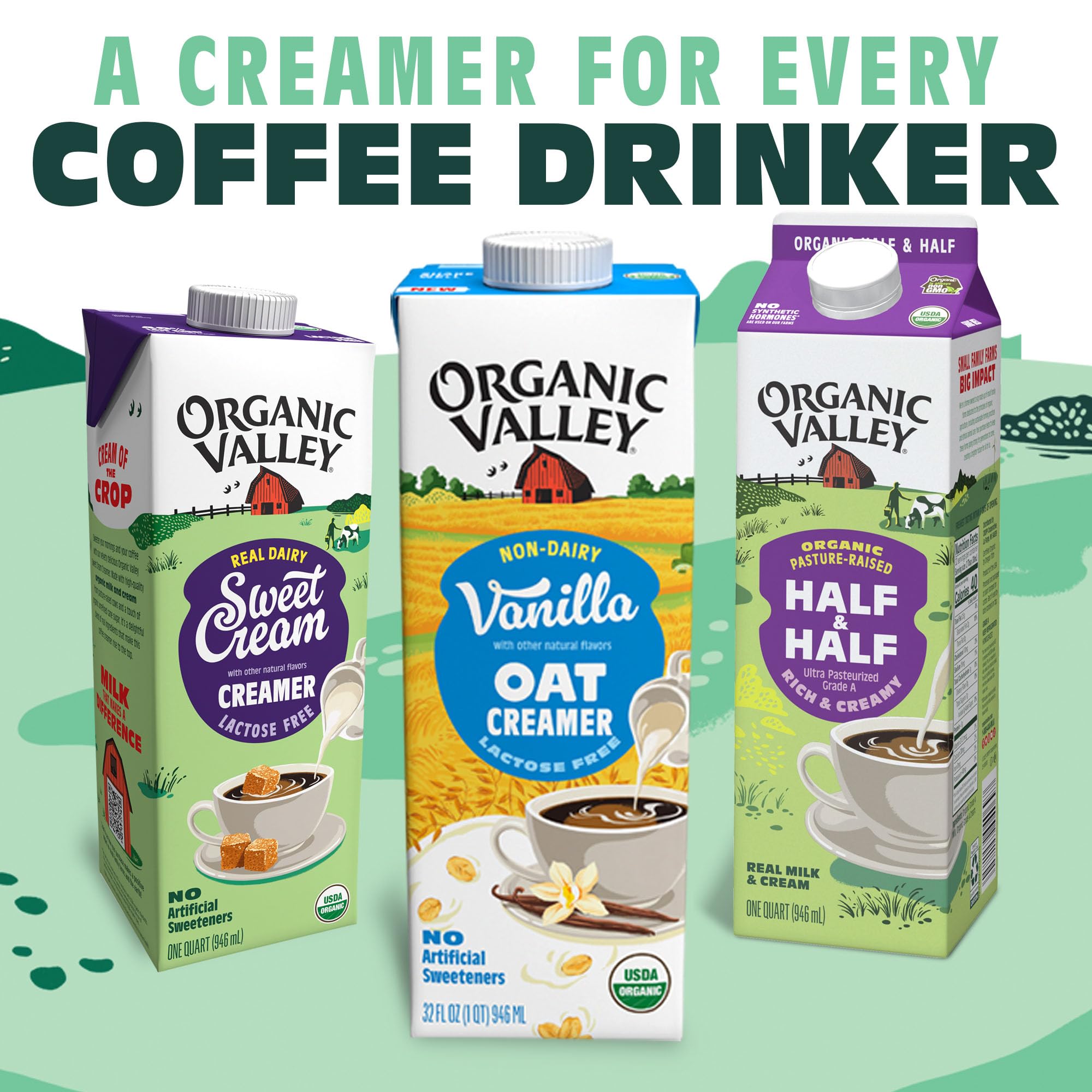 Organic Valley Organic Caramel Oat Creamer 32 Fz — view 4