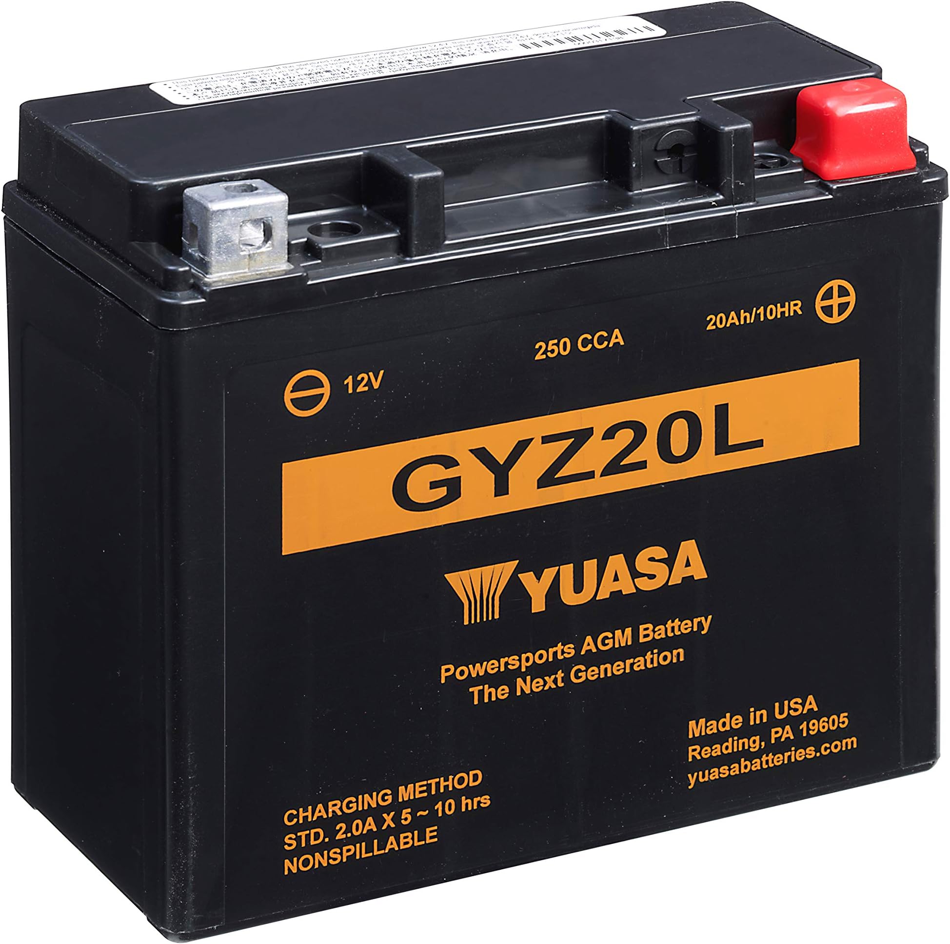 YUAM720GZ GYZ20L Factory Activated GYZ Series AGM Battery