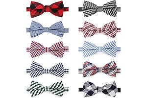 Segarty Puppy Bow Ties: 10-Pack Dog Bowtie Collar Bulk