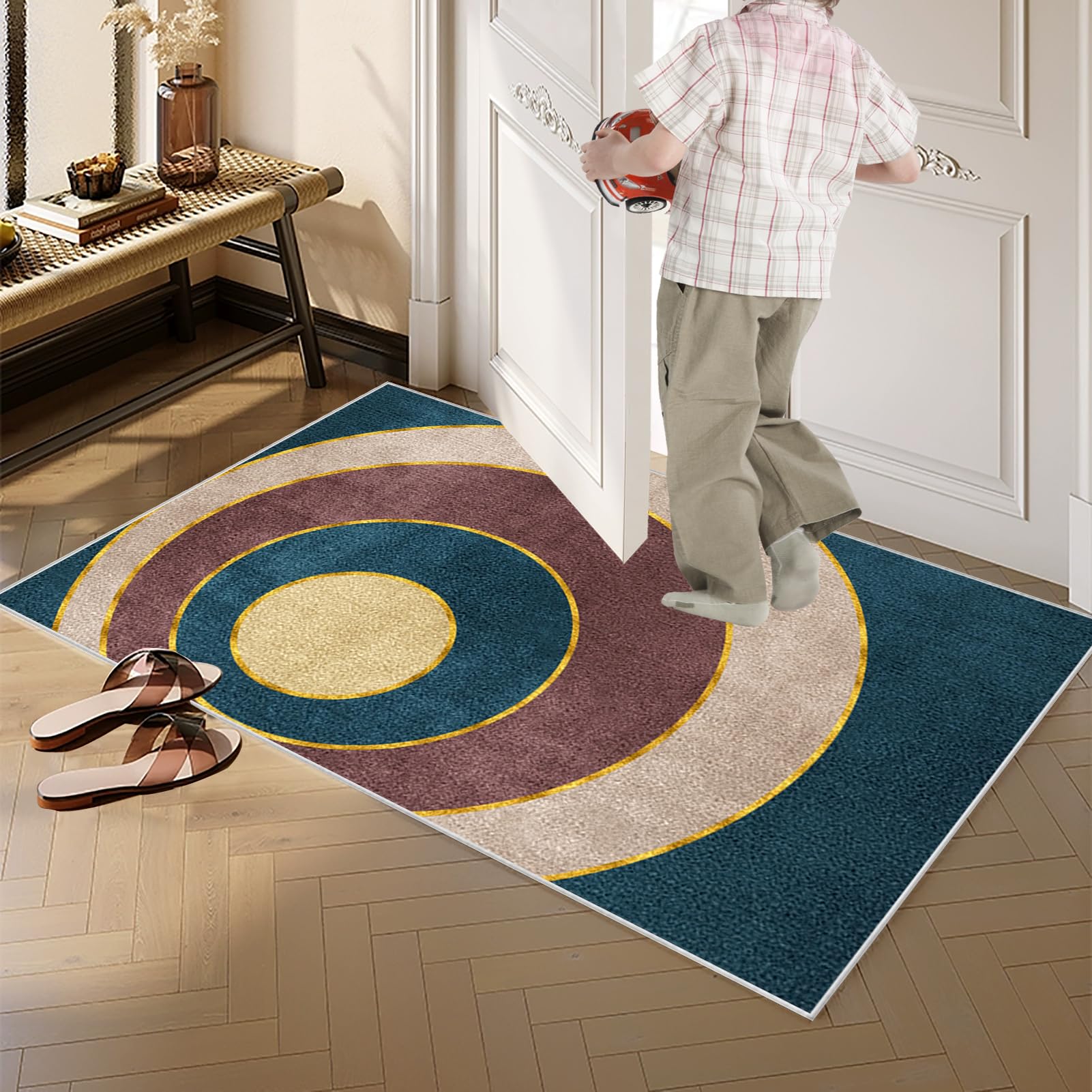 Dywan Długi Korytarz 60 x 300 cm Dywan Chodnik Kuchenny Antypoślizgowy Dywan Chodnik Chodnik Antypoślizgowy Zmywalny Dywan Kuchenny Do Wejścia, Przedpokoju i Sypialni