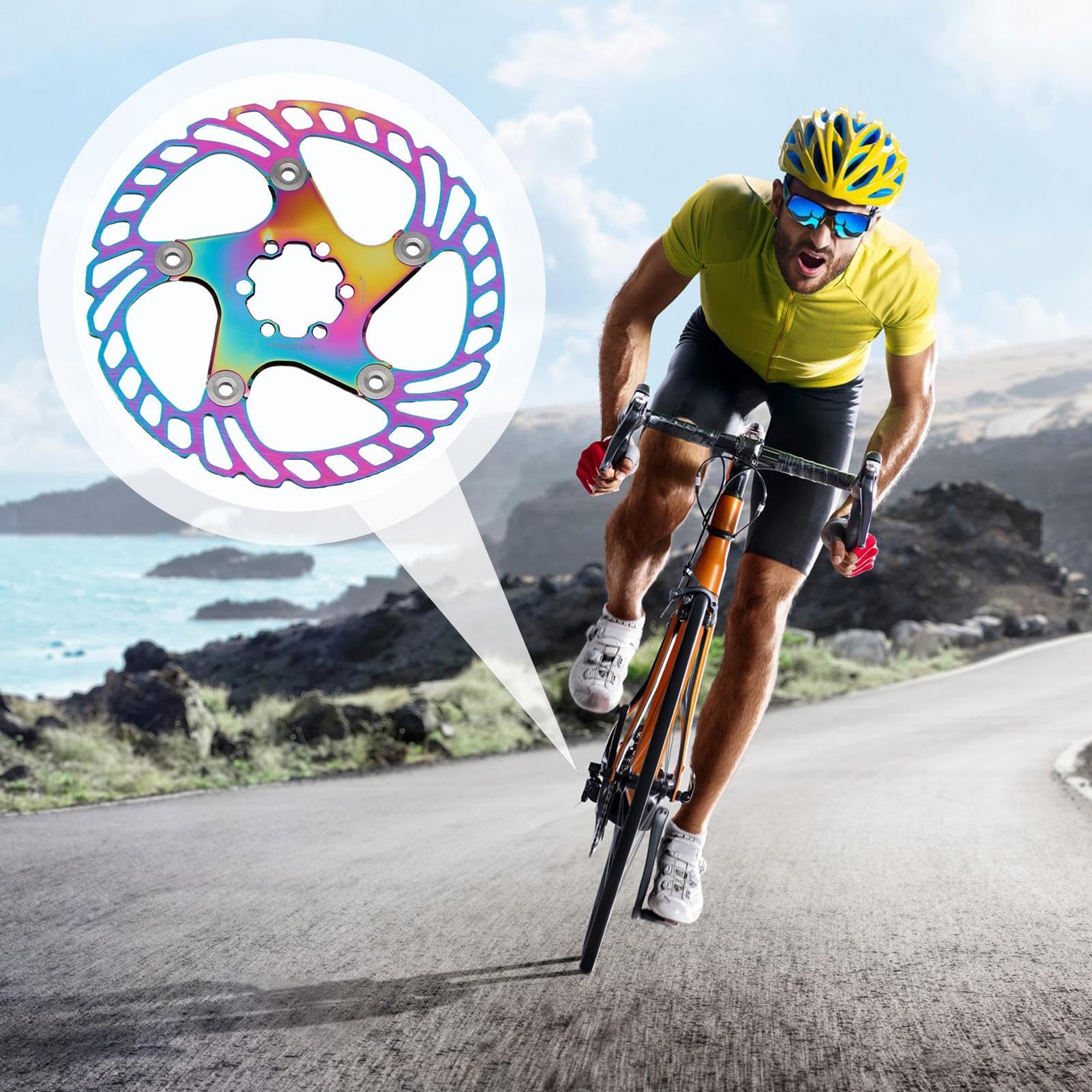 Freno A Disco Per Bicicletta Modifica Colorata Per Ciclismo