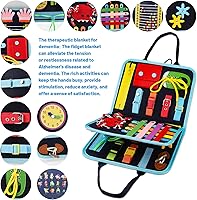 Vista 3 de Manta antiestrés para adultos con demencia, actividades de demencia para personas mayores, productos de demencia de Alzheimer para ancianos, tablero