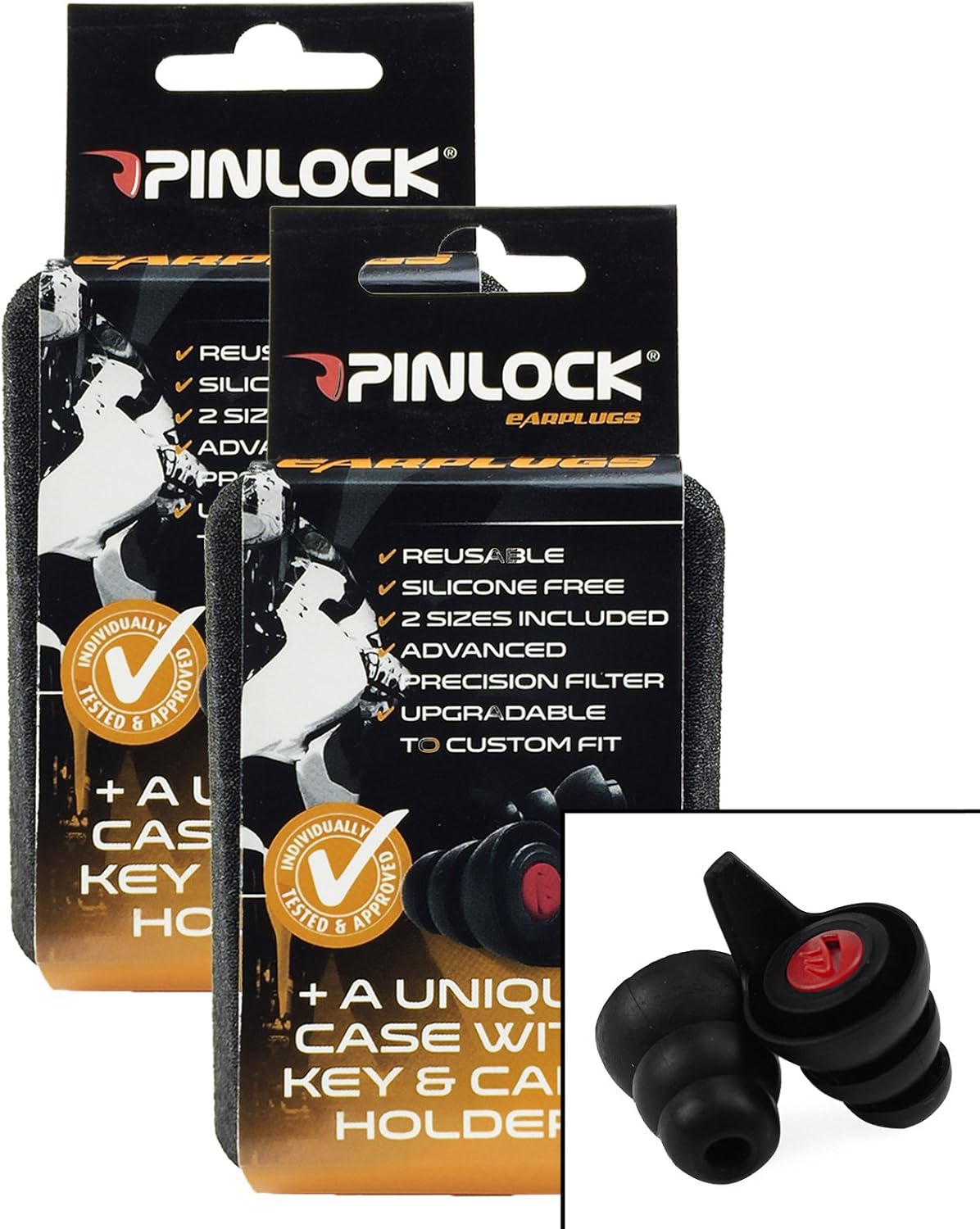 Pinlock Motorcycle Ear Plugs New Generation Earing Protection (2