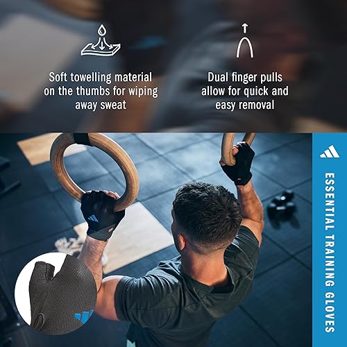 Miniatura 6 de Guantes Esenciales de Entrenamiento Adidas Azul,Graphic,Rosado,Rojo -,Blanco,Negro -,Verde,https://www.amazon.com/dp/undefined