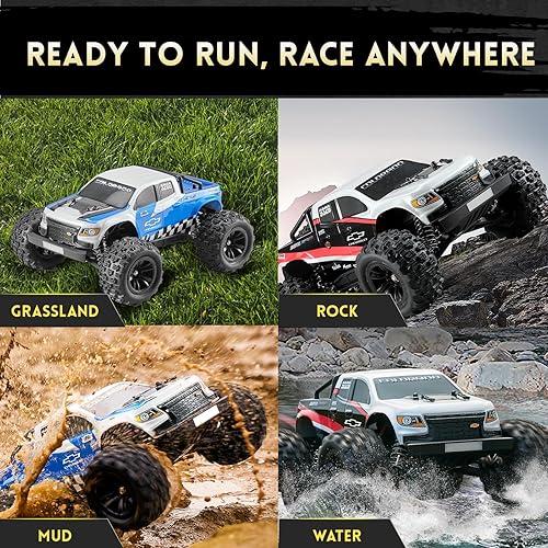 Miniatura 7 de EAZYRC - Autos a control remoto rápidos sin escobillas para adultos, 118 Chevrolet Colorado 4X4 Offroad RC Camión todoterreno, auto de control