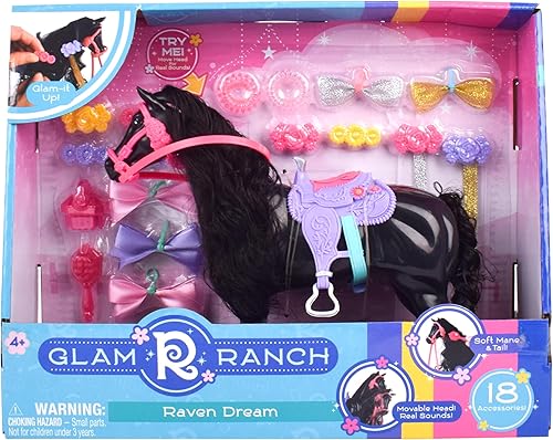 Miniatura 2 de Glam-R-Ranch Raven Dream - Juguete de caballo con accesorios