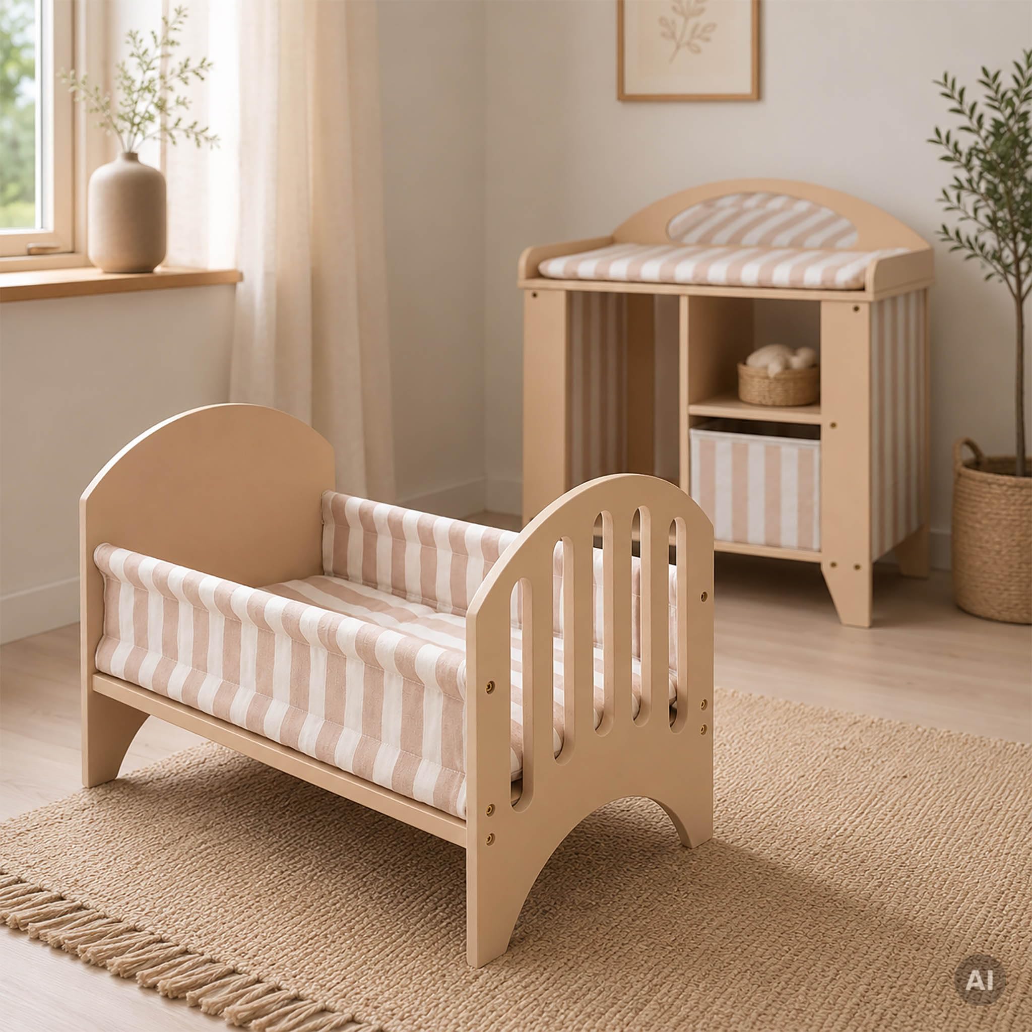 howa Przewijak dla lalek Stripes drewniany 27403
