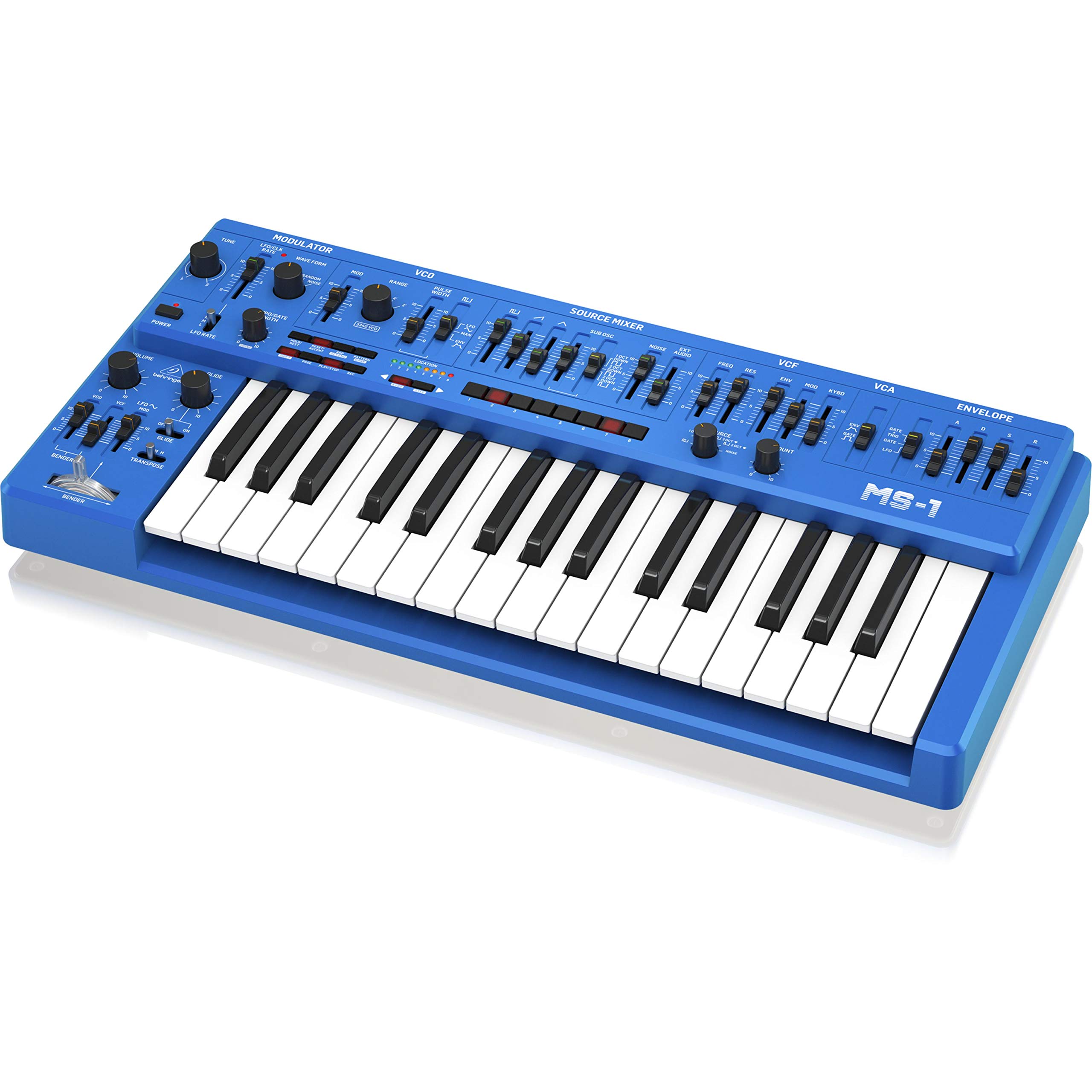 【中古】（非常に良い）ベリンガー ライブパフォーマンスキット付きアナログモノフォニックシンセサイザー MS-1-BU Amazon | ベリンガー ライブパフォーマンスキット付きアナログ
