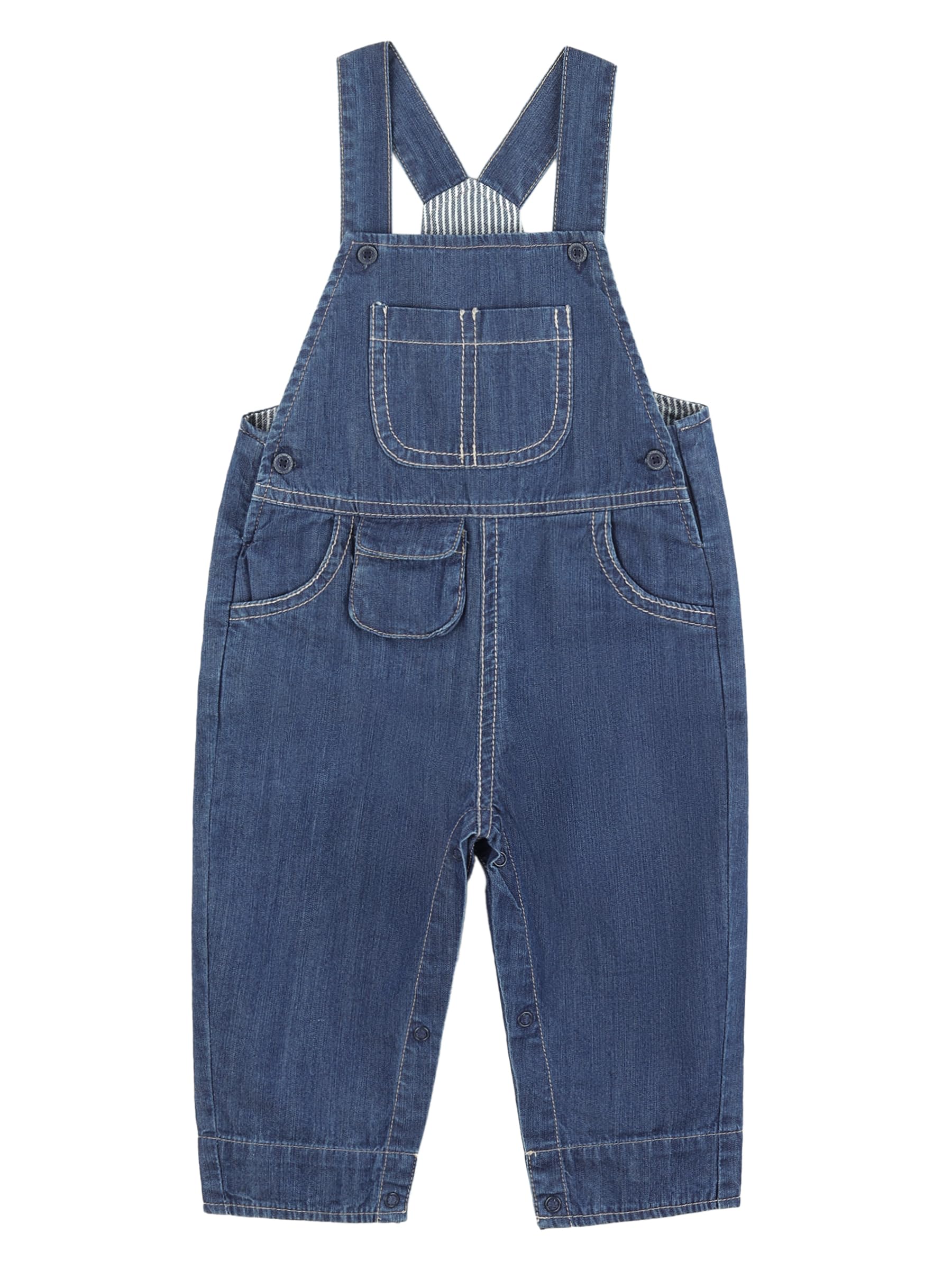 Bebé Niños Niñas Denim Pantalones de Peto Pantalón de Peto Vaqueros Overol Jeans con Tirante Algodón Suave Delgado para Primavera Verano - Cartoon Diseño Talla 56/62/68/74/80/86