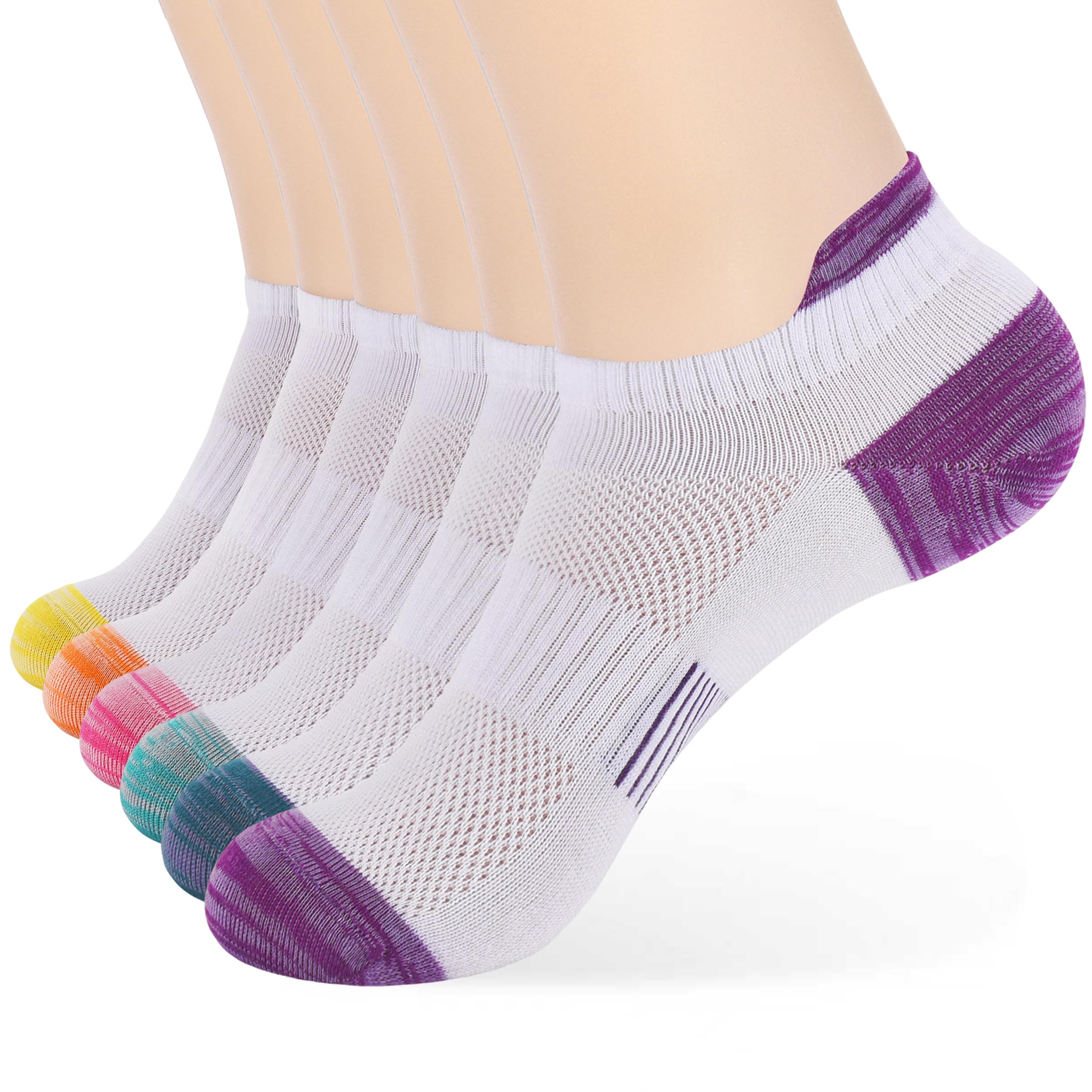 ATBITER Ankle Socks Women/Men 6-12Pairs Thin Low Cut No Show Socks With Tab