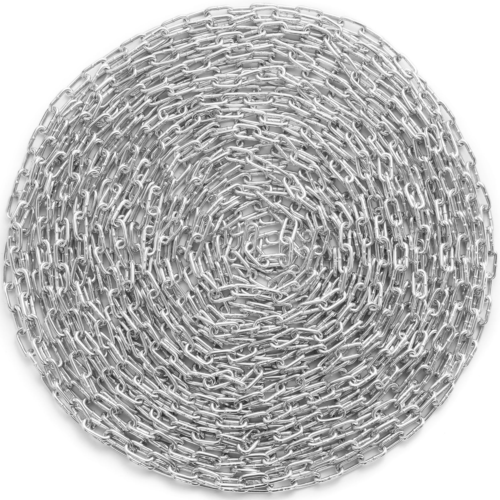 VEVOR Grade 30 Chain 3/16 Inch by 100Ft Length Grade 30 Proof Coil Chain Zinc Plated Grade 30 Chain for Towing Logging Agriculture and Guard Rails