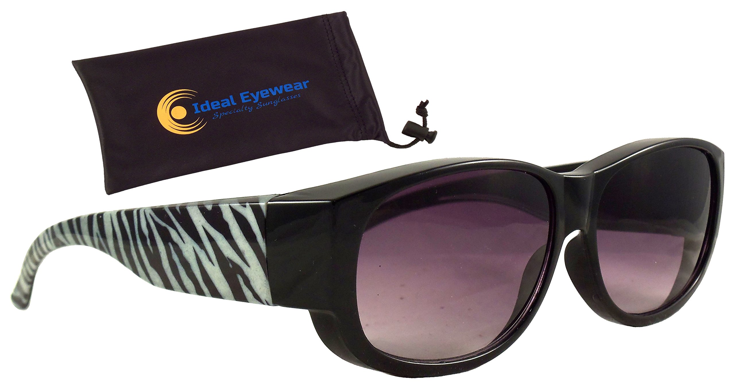Ideal Eyewear Polarized Fit Over Sunglasses in Stylish Tortoise Colors - Wear Over Prescription Glasses