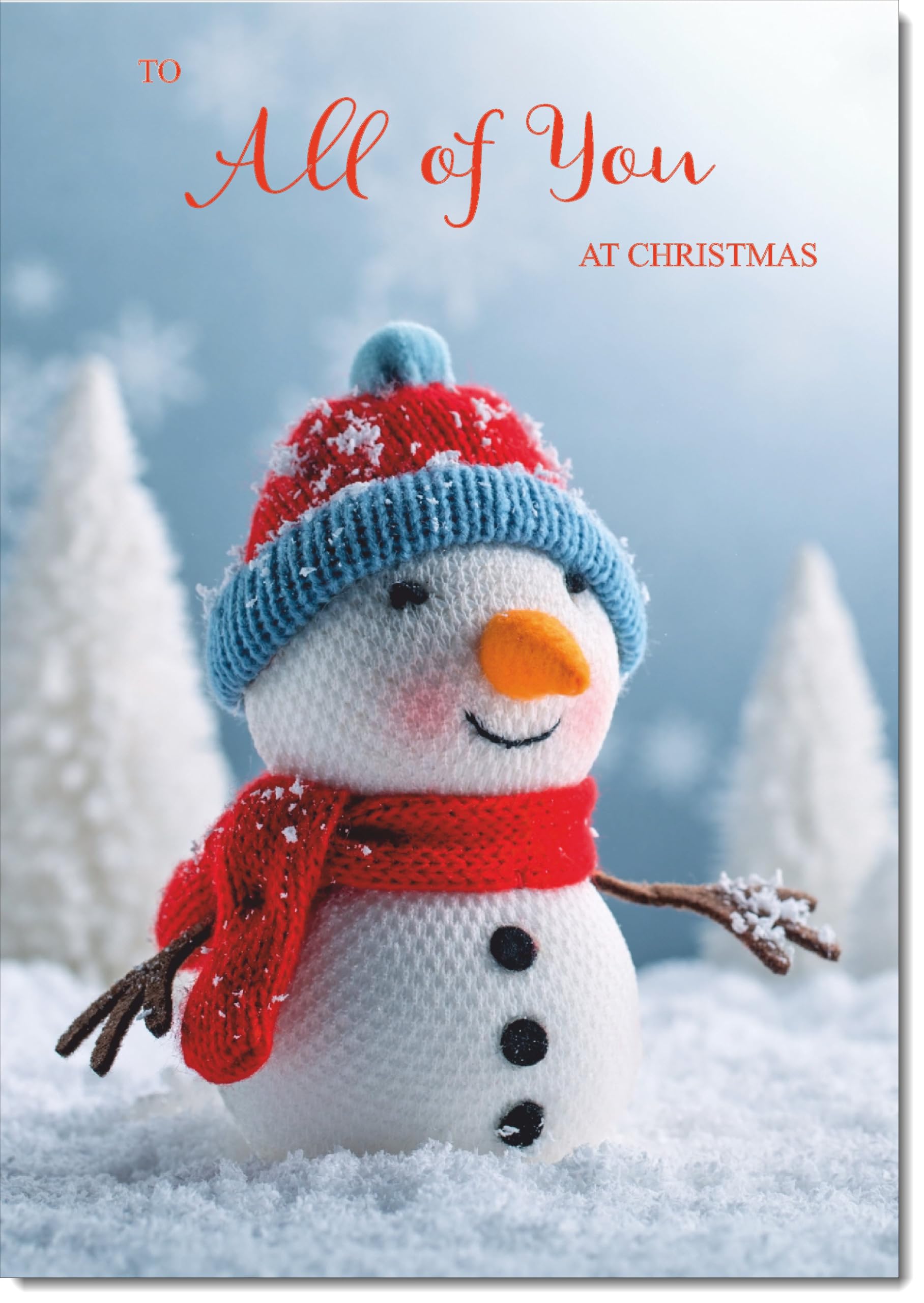 doodlecards To All Of You Christmas Card Snowman Large A4 Size Christmas Card for To All Of You with Plain Envelope — image 1