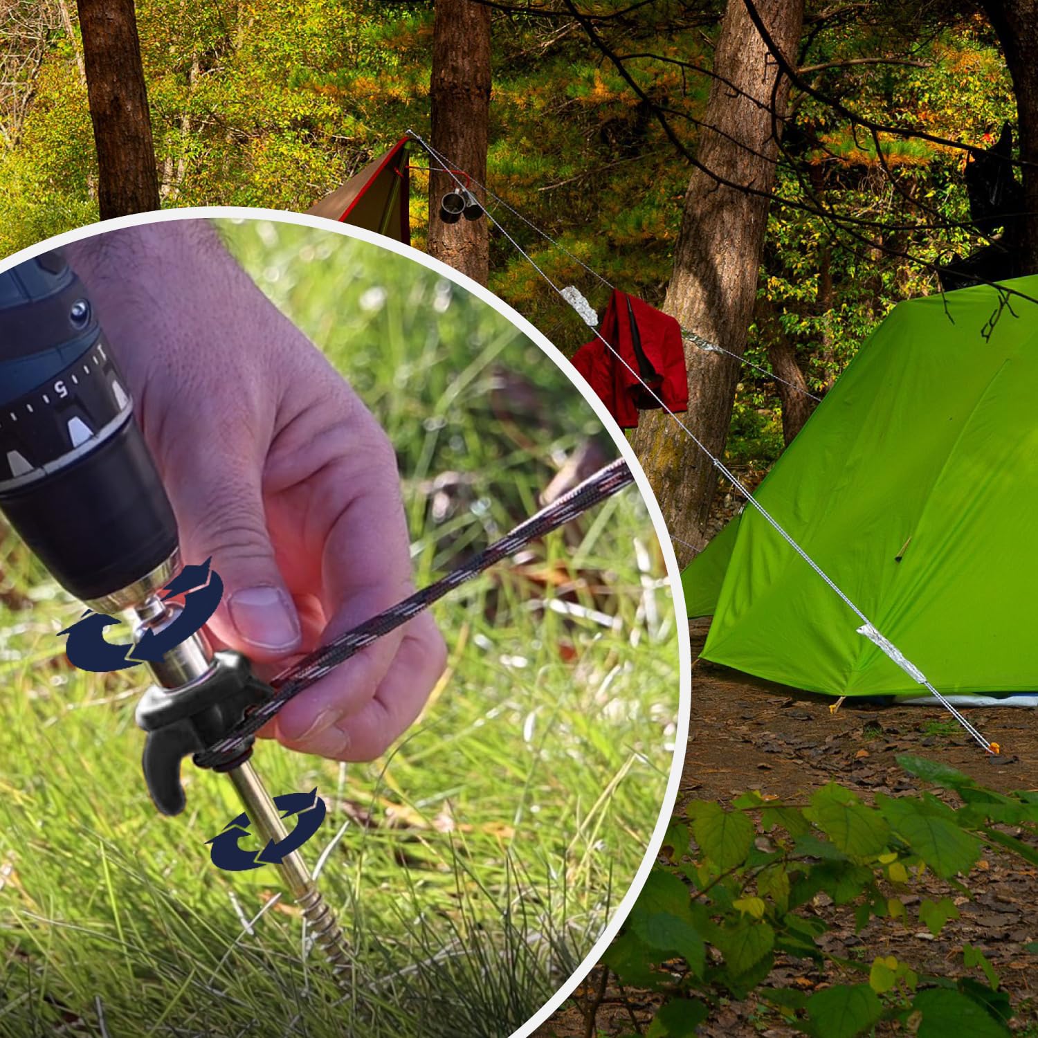Dalephoric 6 Pezzi 30 cm Picchetti Tenda, Picchetti Ancoraggio a Terra
