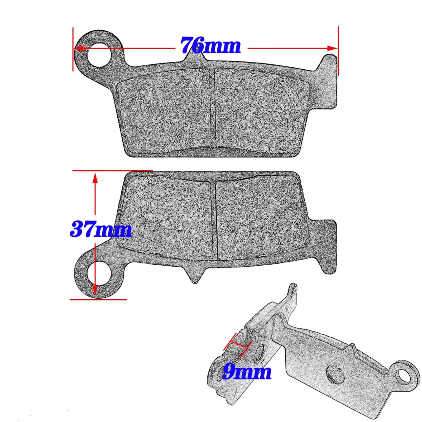 Pastiglie Freno Moto Compatibile Con Yamaha Per Yz 125 K/L/M/N/P/R/S/T/V/W (2t) 1998 1999 2000-2002 Pastiglie Freno Anteriori Posteriori Moto Dirt Bike