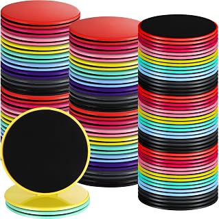 Jenaai Core Sliders Dual-Sided Workout Discs - Bulk 20 Pairs for Group Fitness, Core Stability, Full Body on Carpet & Hardwood