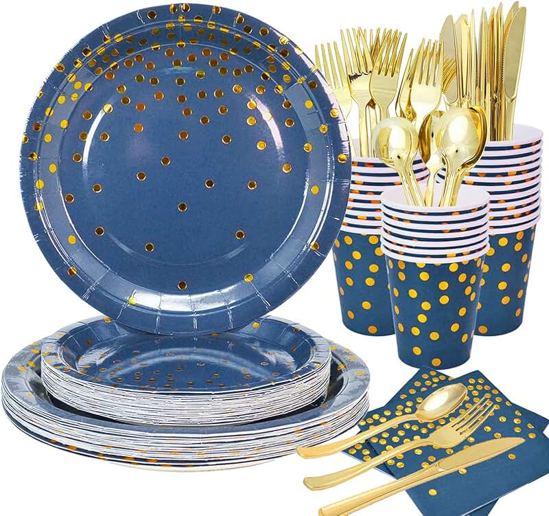 wedding paper plates and napkins