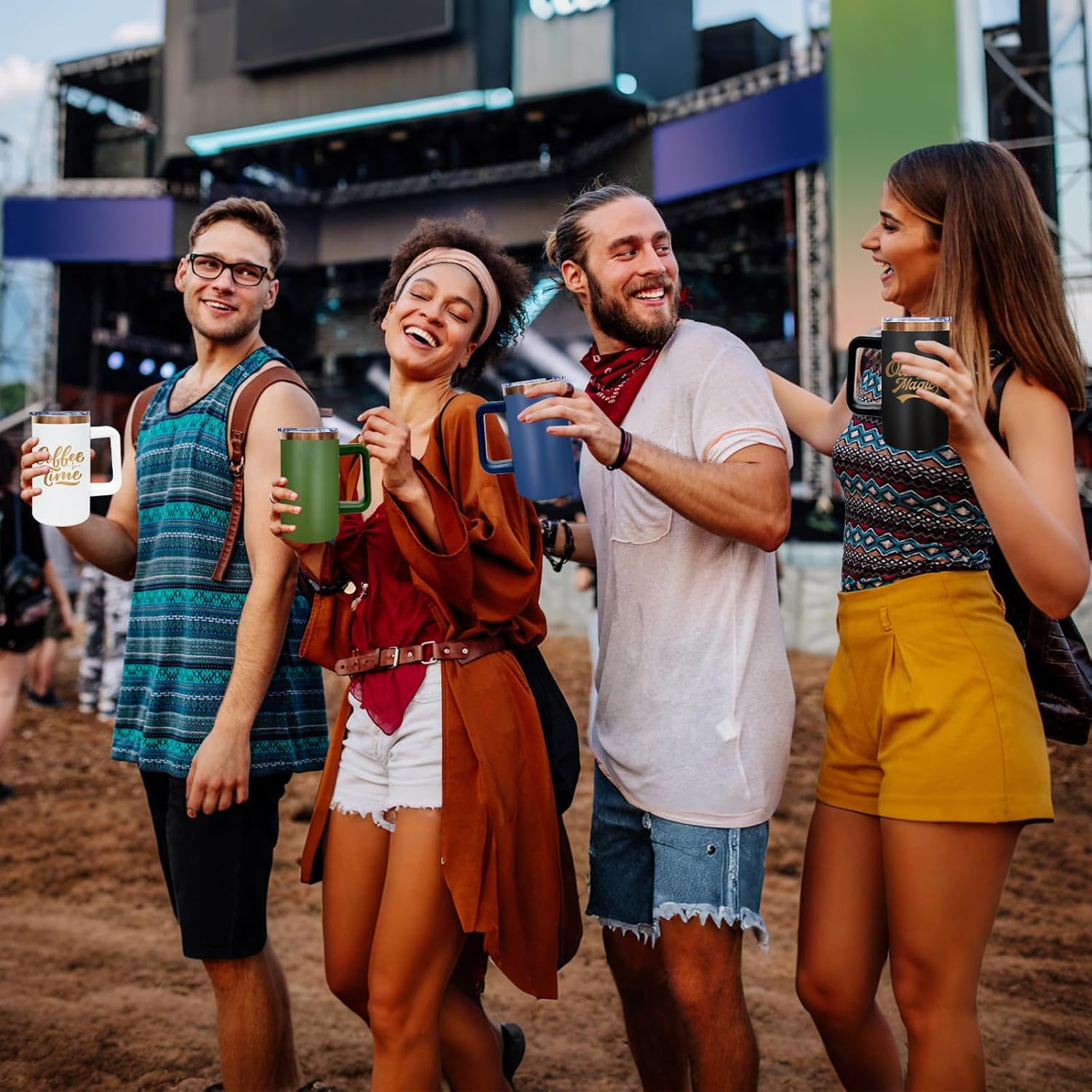 20 oz Insulated Coffee Mug with Lid, Stainless Steel Coffee Tumbler Bulk, Double Wall Vacuum Travel Mug with Handle, Leakproof Powder Coated Coffee Cups for Hot and Cold Drinks (Black,1 pack) - Image 6