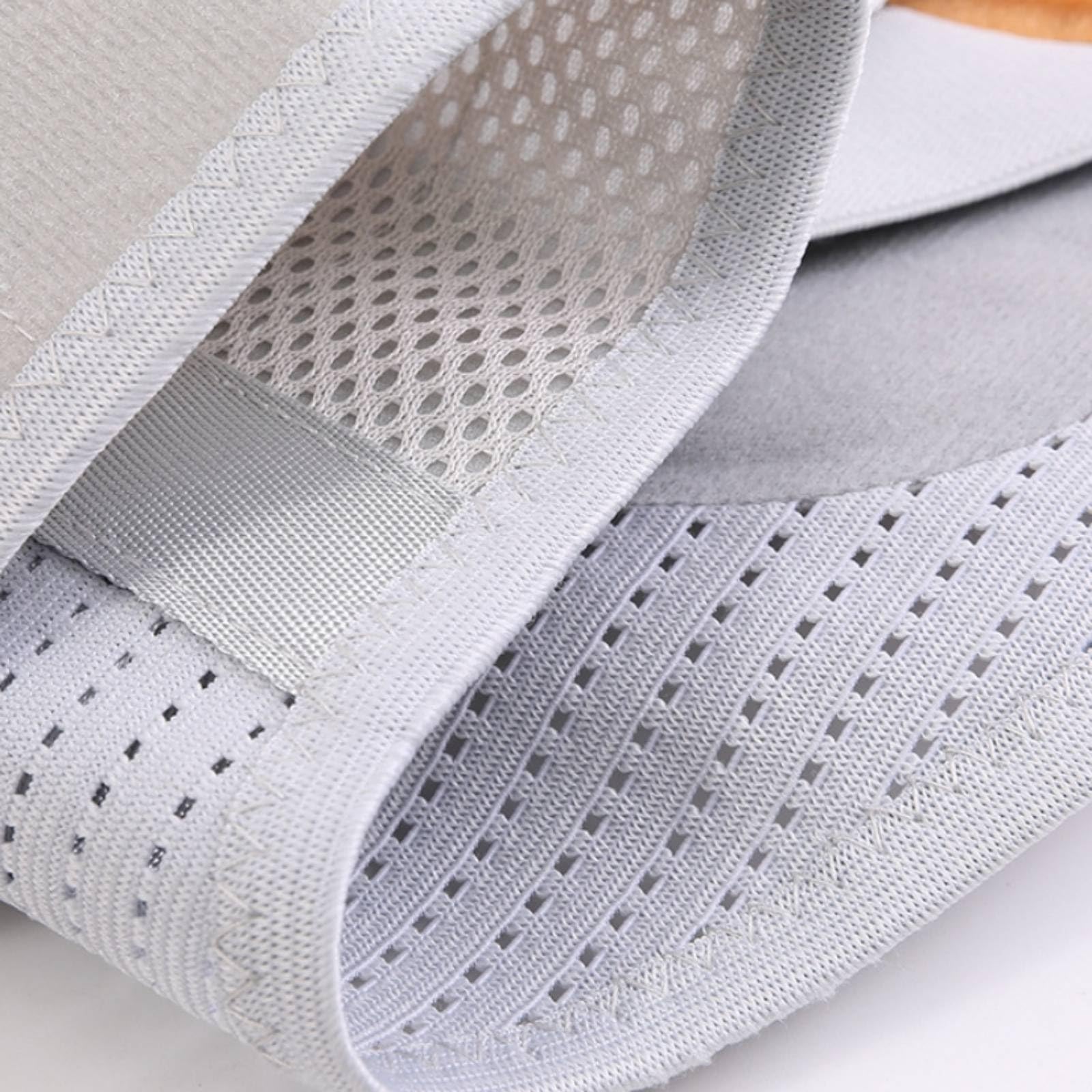 TISHITA Rückenstützgürtel Lendenwirbelstütze Rückenbandage Stützkorsett Taillenband in Schlanker Bauweise für Unauffälliges, Grau, Elektrisches Salzsackmodell 3 Pads + Elektrischer Salzsack