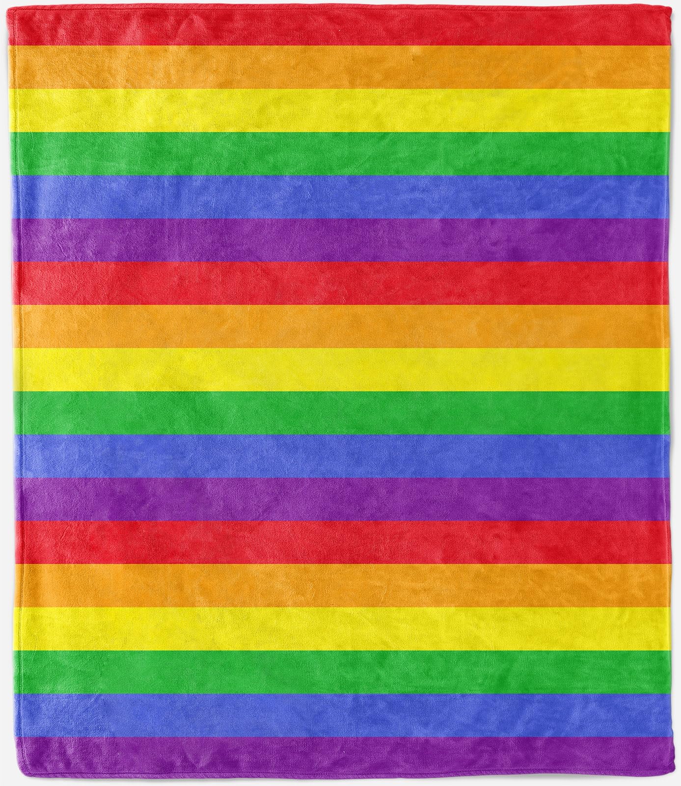 ANHOPE Rainbow Blanket Soft Lightweight Flannel Fleece Throw Blanket for Couch Sofa Bed Colorful Line Stripes Print Pattern All Season Decorative Throw for Kids Adults Twin/Double 150 x 200 cm — image 1