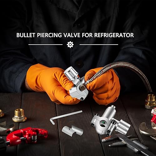 Miniatura 6 de Juego de 10 válvulas de perforación de bala Válvula ajustable compatible con BPV-31 para grifo de refrigerador 14, 516, 38 pulgadas Reemplaza