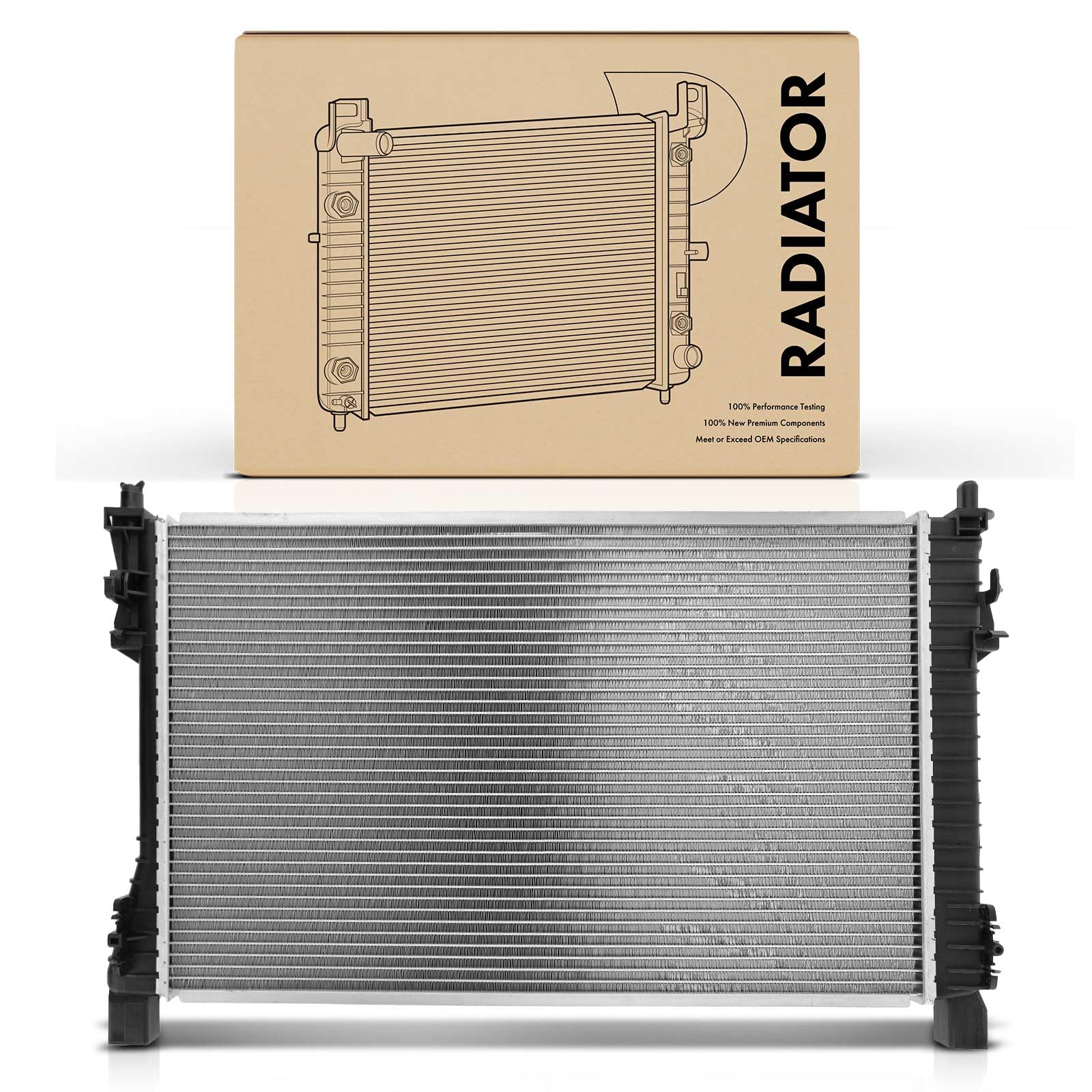 Frankberg Radiador Enfriador de agua Radiador del motor 2035000603 | Compatible con: Clase C Modelo T S203, SLK R171, CLK Cabriolet A209, Clase CLC CL203, CLK C209, Coupé Clase C CL203