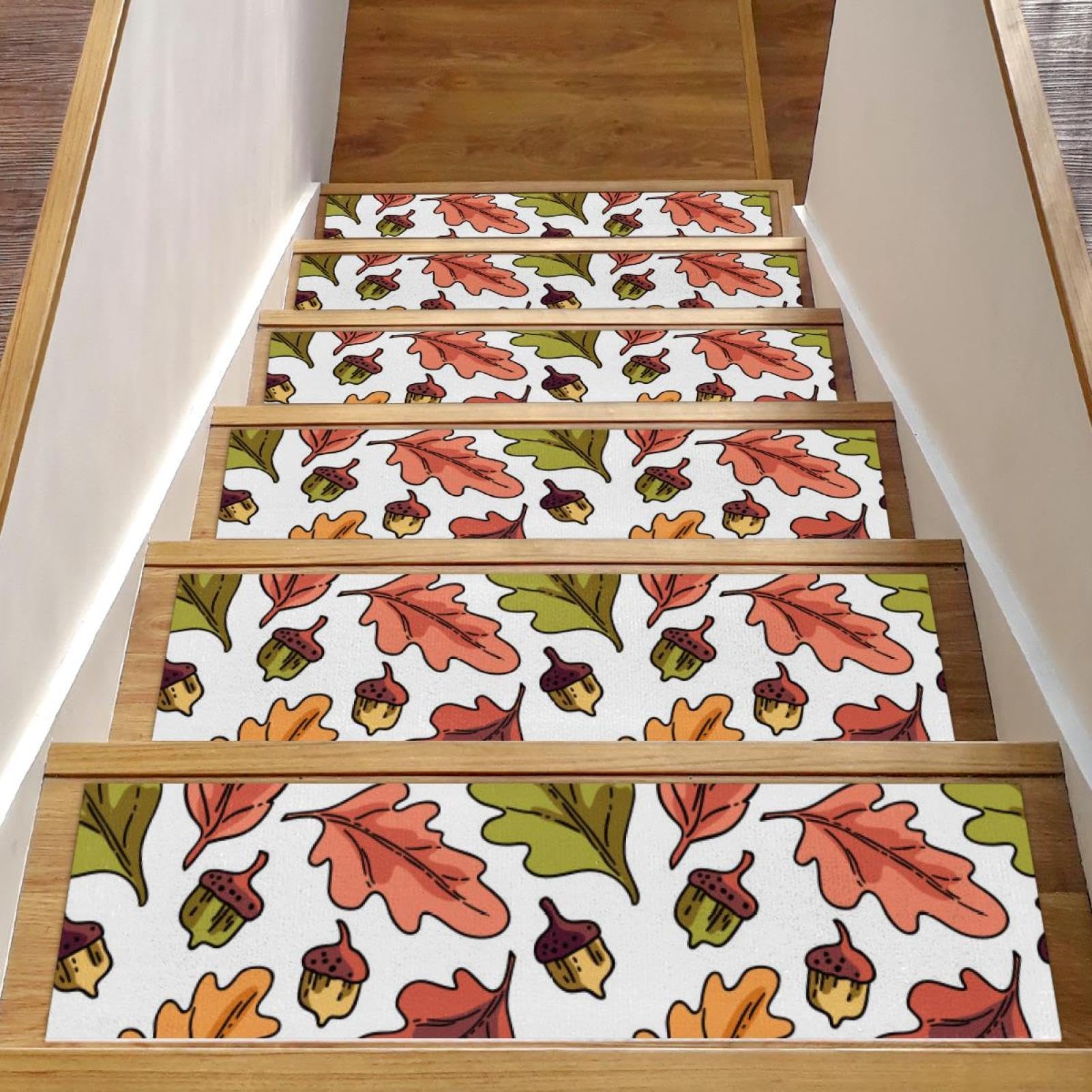 Alfombras para escaleras de 8x30 en madera para escalones seguros