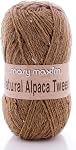 Mary Maxim Alpaca Yarn, Soft, Warm Tweed Yarn for Crocheting and Knitting, Medium Worsted Weight 4, Ideal for Scarves, Sweaters Afghans and Blankets, 262 Yards, Aqua Stripe