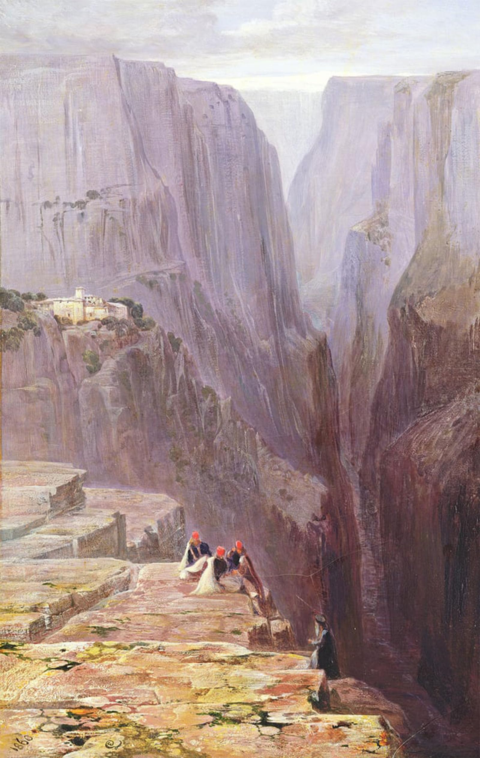 ARTXLXXBN Famous Print Painting Colorful Art Print Zagori Greece by Edward Leaars Canvas Art Decorations for Home Decor 60x90cm