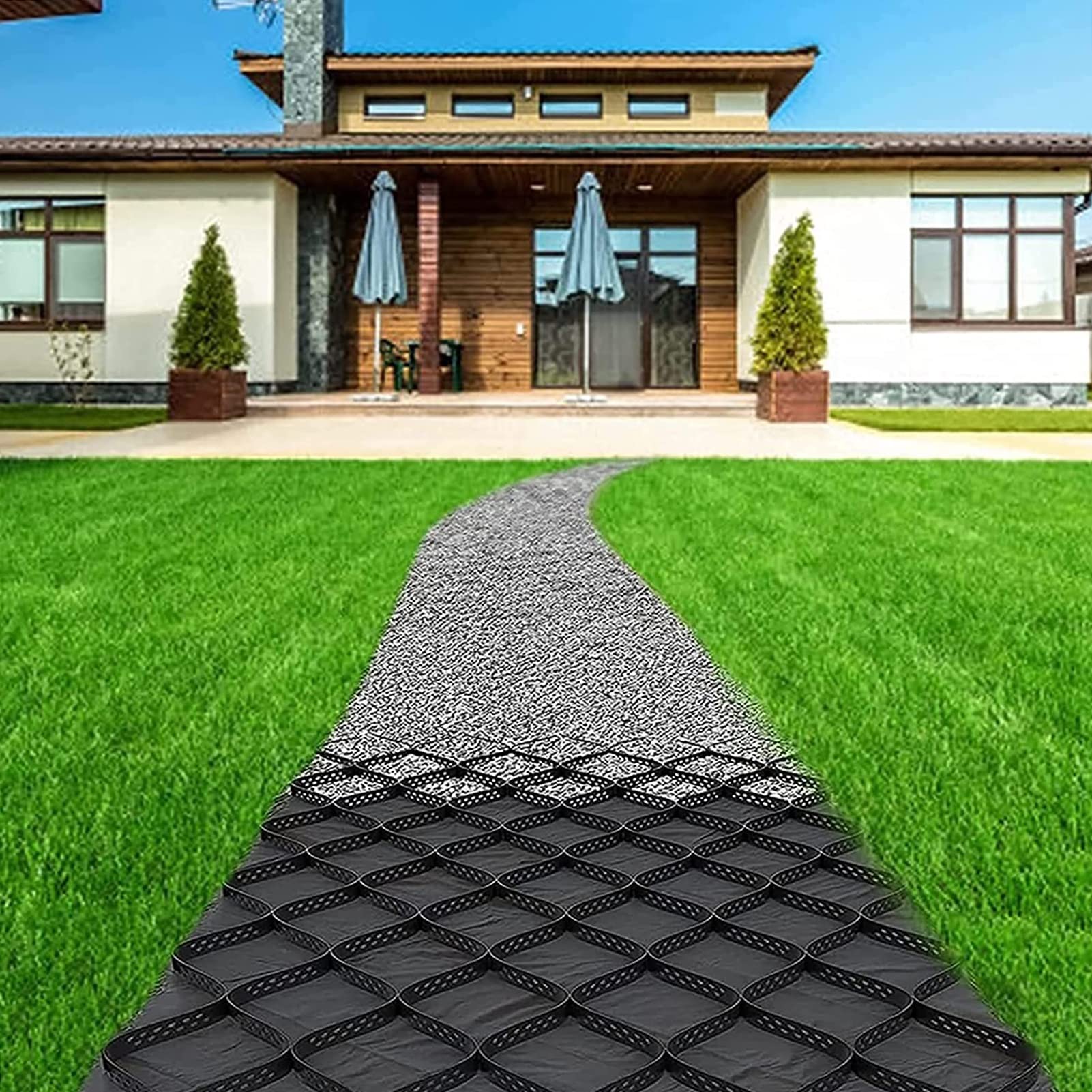 Buy Geo Cell Grid Gravel Grid Stabilizer, Walkway Paths